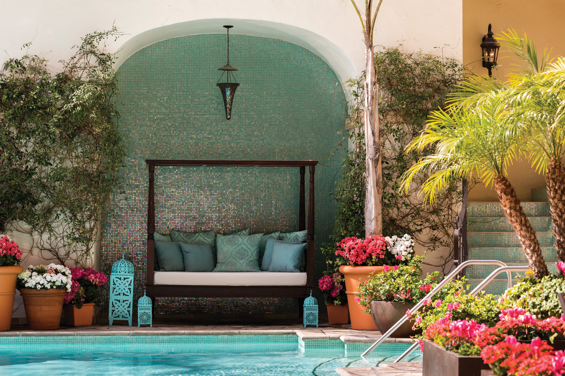 The pool at the Beverly Wilshire Hotel, Beverly Hills. Photo / Supplied