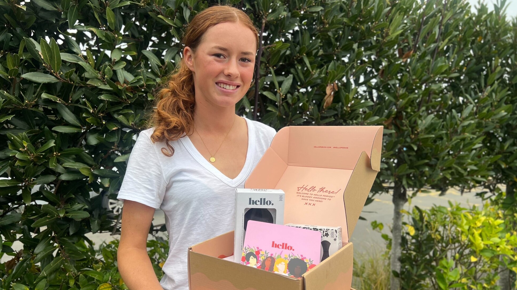 Havelock North's Phoebe Driscoll helped raise over $11,000 in sustainable period products for hundreds of girls, diverting 1.2 million products from landfill. Photo / Rafaella Melo
