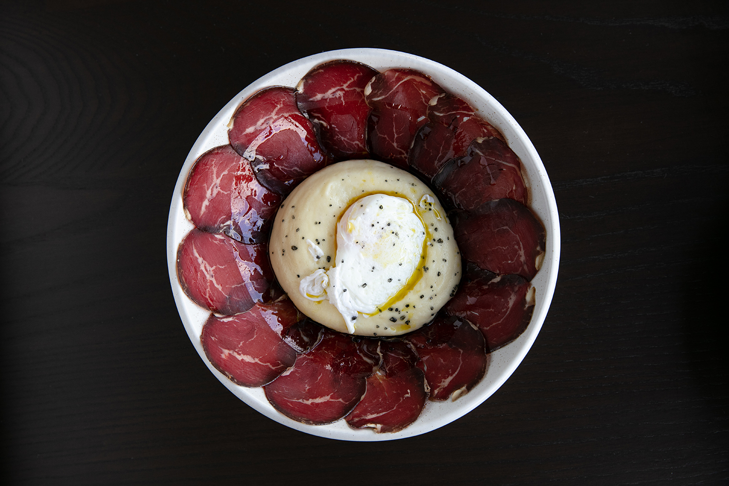 The cured wagyu at Auckland's MoVida. Photo / Babiche Martens