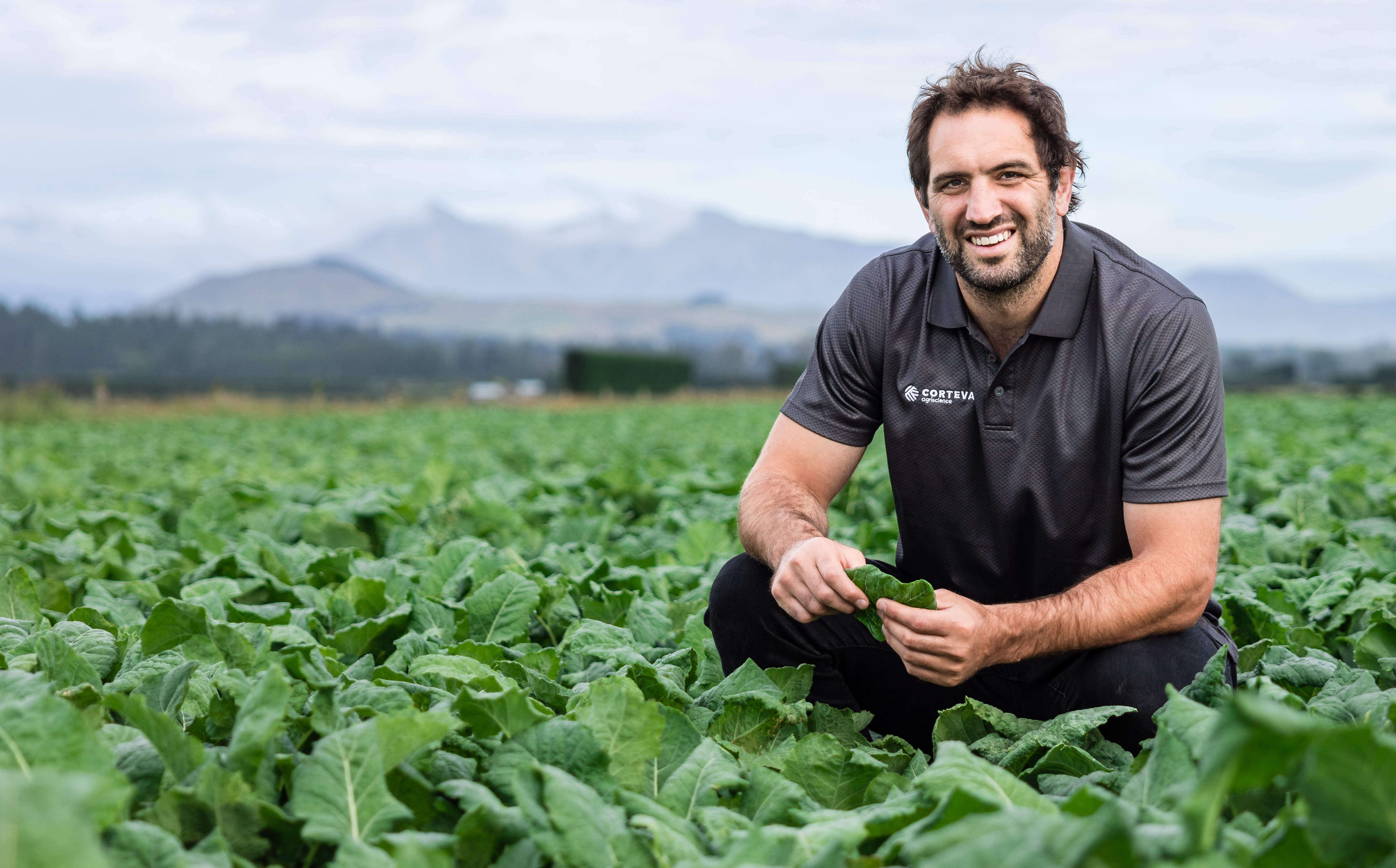 Sam Whitelock, outstanding on the rugby field, and looking good in his Hawke's Bay farm field too.