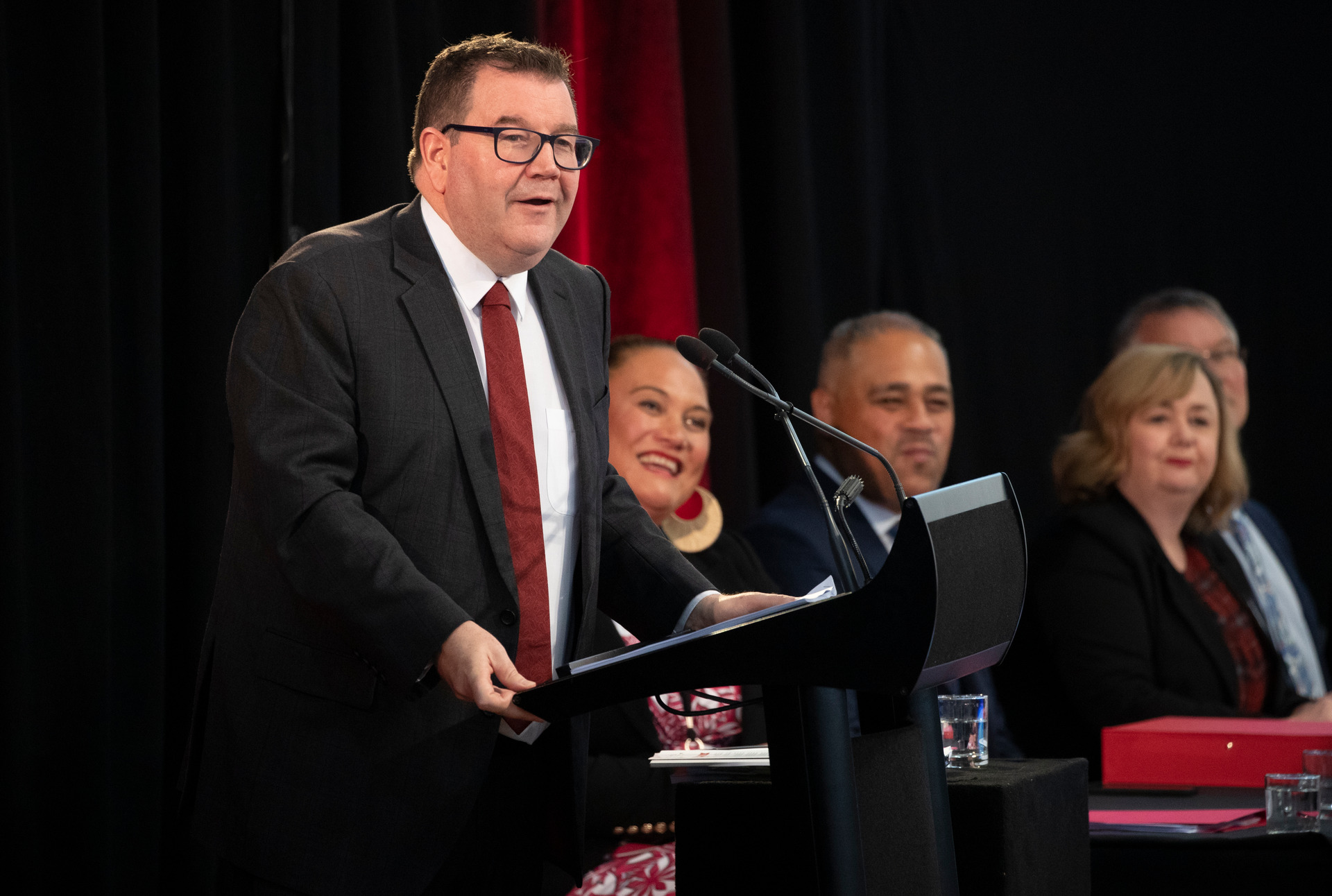Finance Minister Grant Robertson during his Budget 2021 lockup presentation at Parliament, Wellington.20 May, 2021. NZ Herald photograph by Mark Mitchell