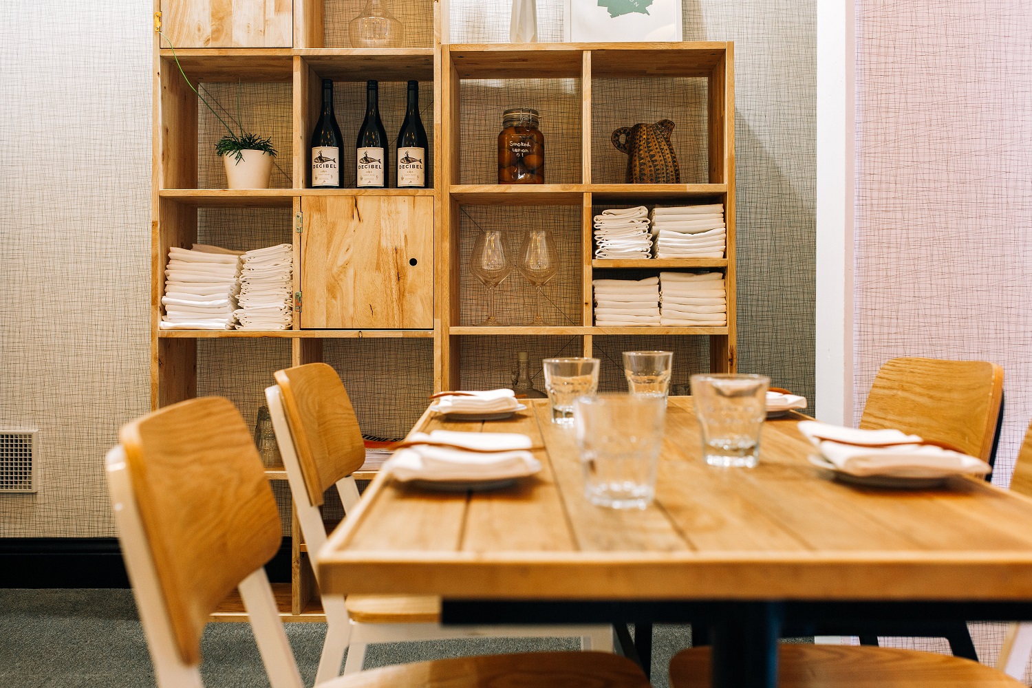 The dining room is small but operates efficiently. Photo / Anna Briggs