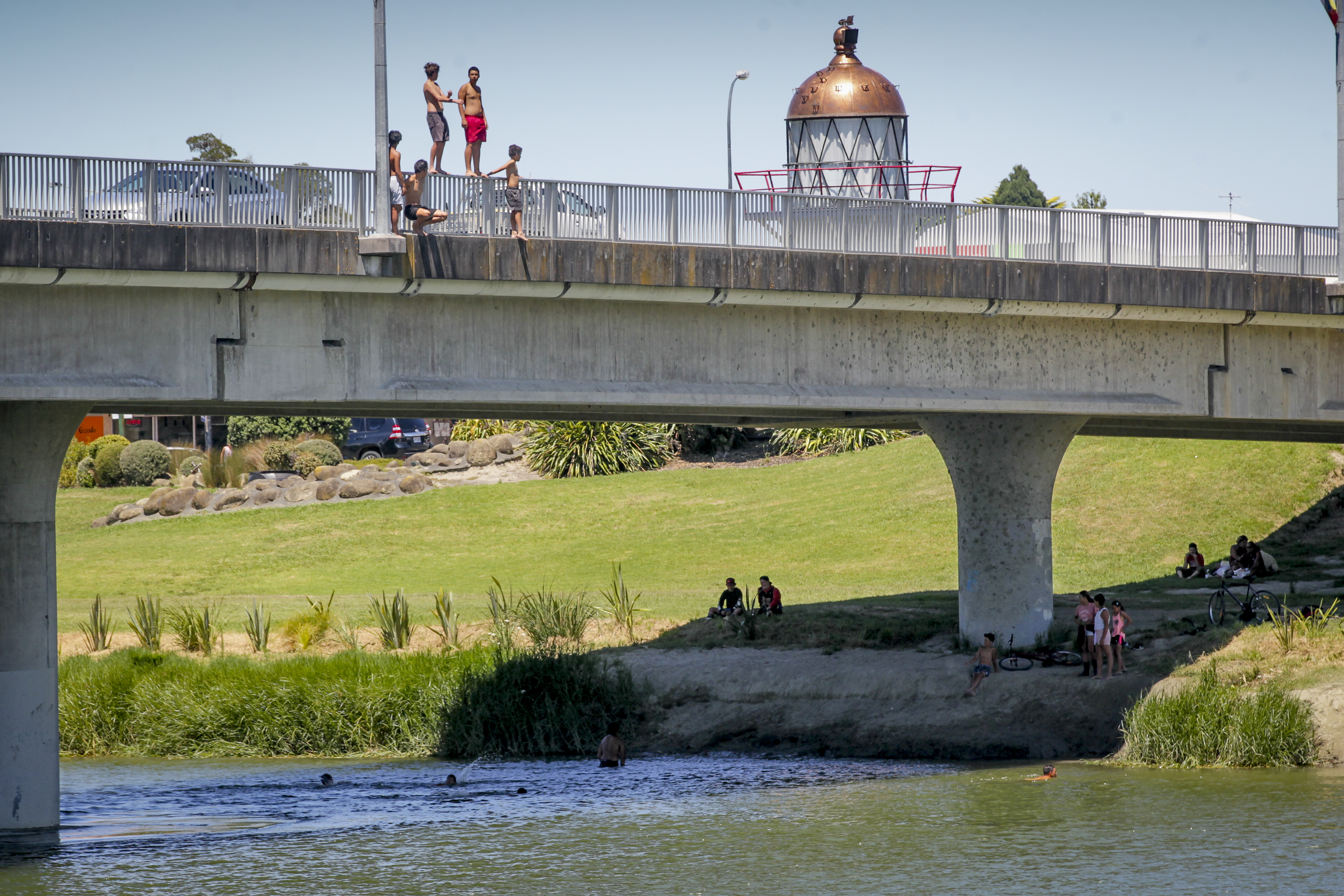 A typical hot day in Wairoa in 2018 - but that was January. The town last week hit a North Island maximum temperature record for September. Photo / Warren Buckland