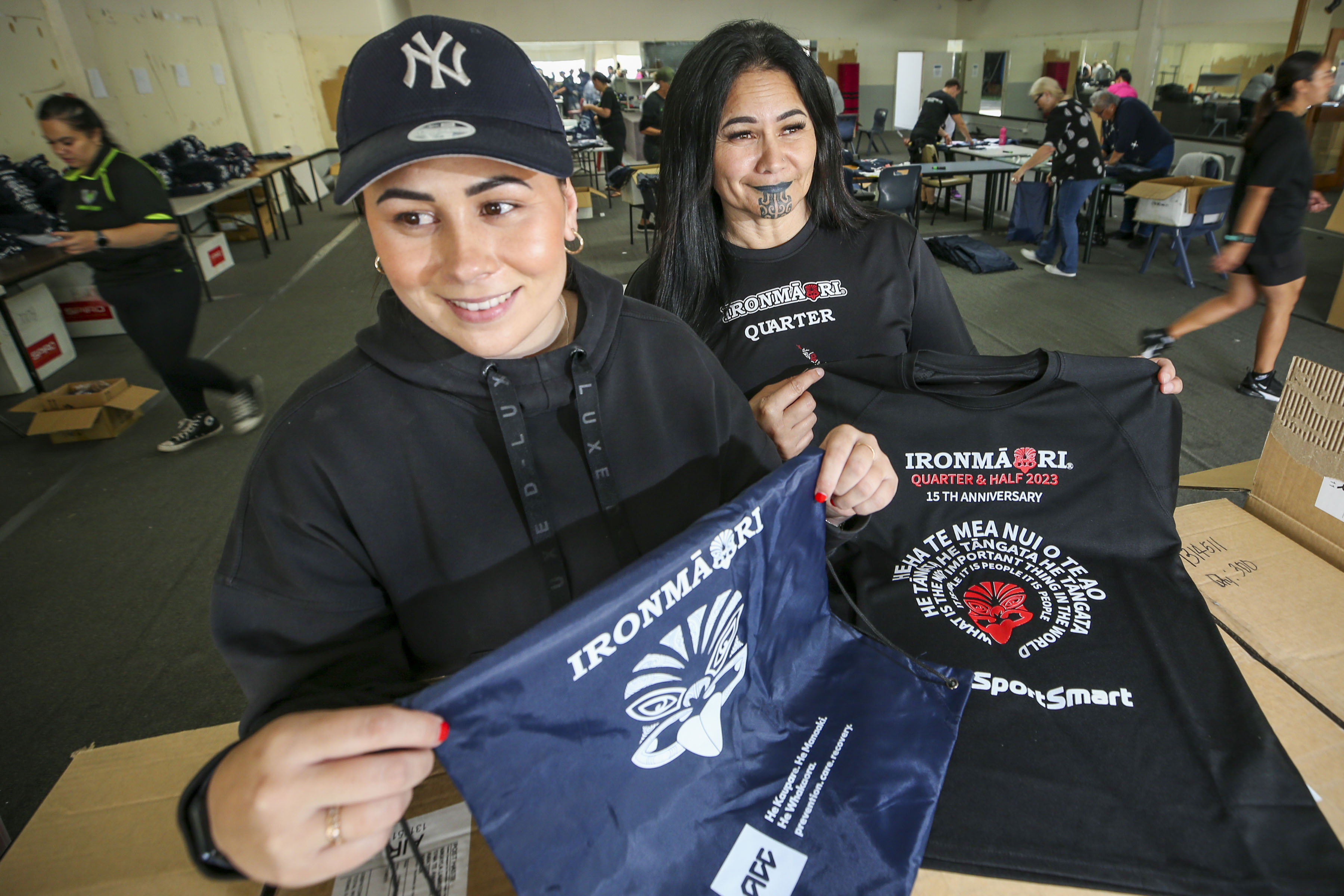 IronMāori CEO Nikayla Lambert (left) and founder Heather Te Au-Skipworth are getting ready for the 15-year anniversary of the event. Photo / Paul Taylor