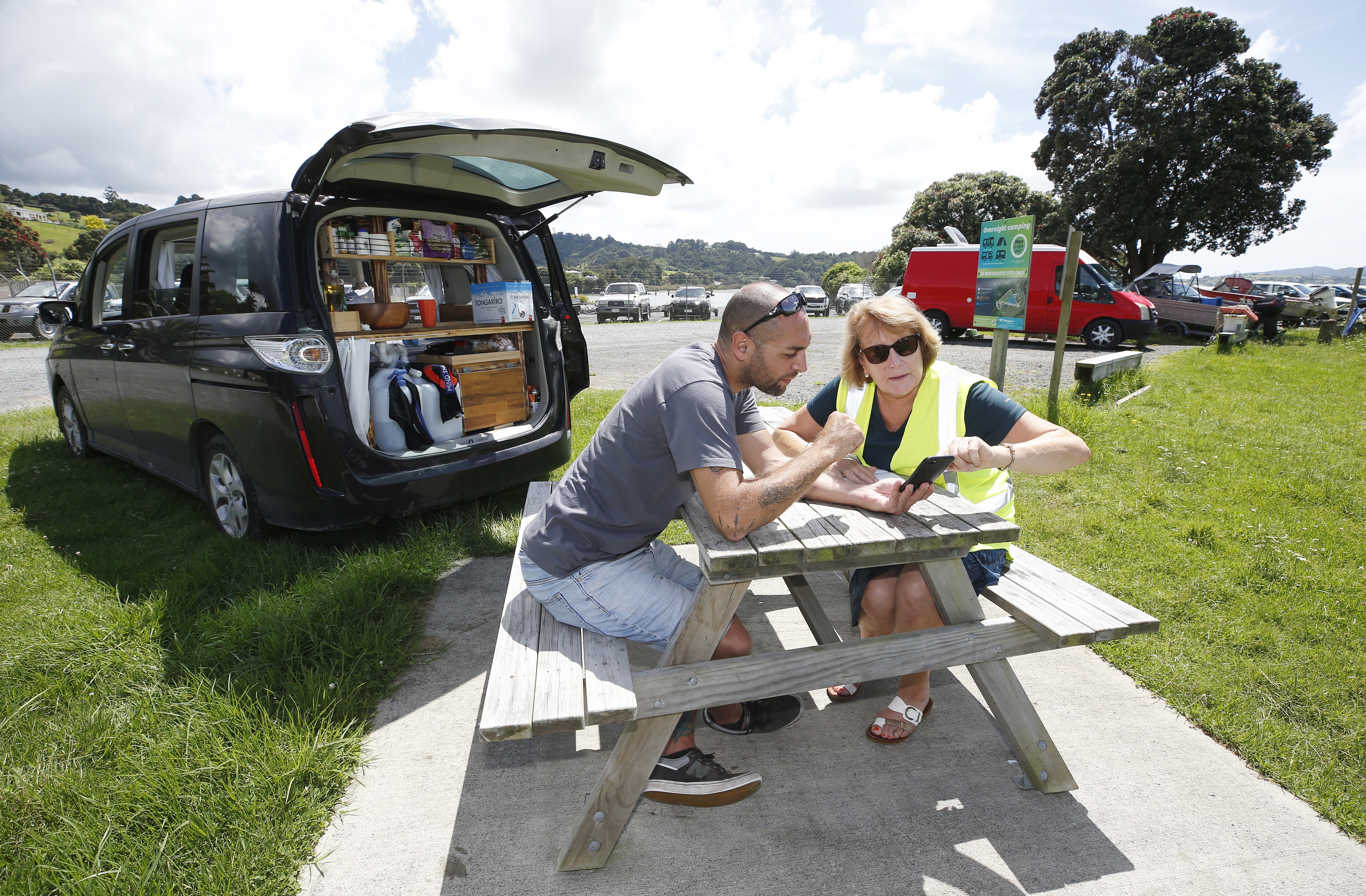 Spanish freedom camper Carlo Casado hears more about where to camp and how to do it responsibly from WDC's responsible freedom camping 