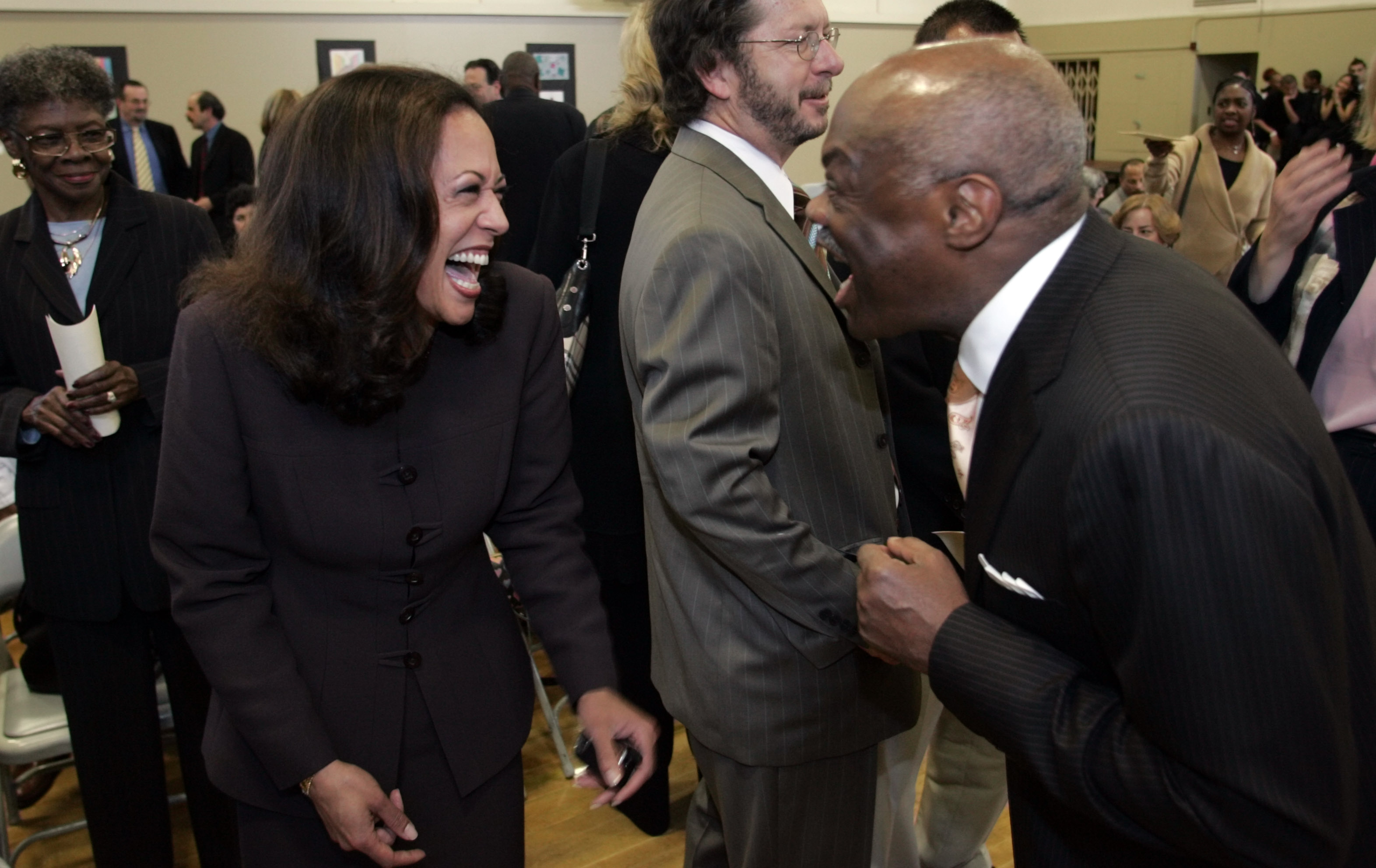 Harris and former San Francisco Mayor Willie Brown in 2005. Photo / Getty Images
