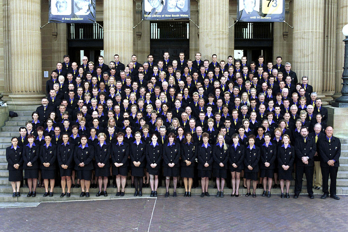 The New Zealand team for the 2000 Sydney Olympic Games. Photo / Photosport