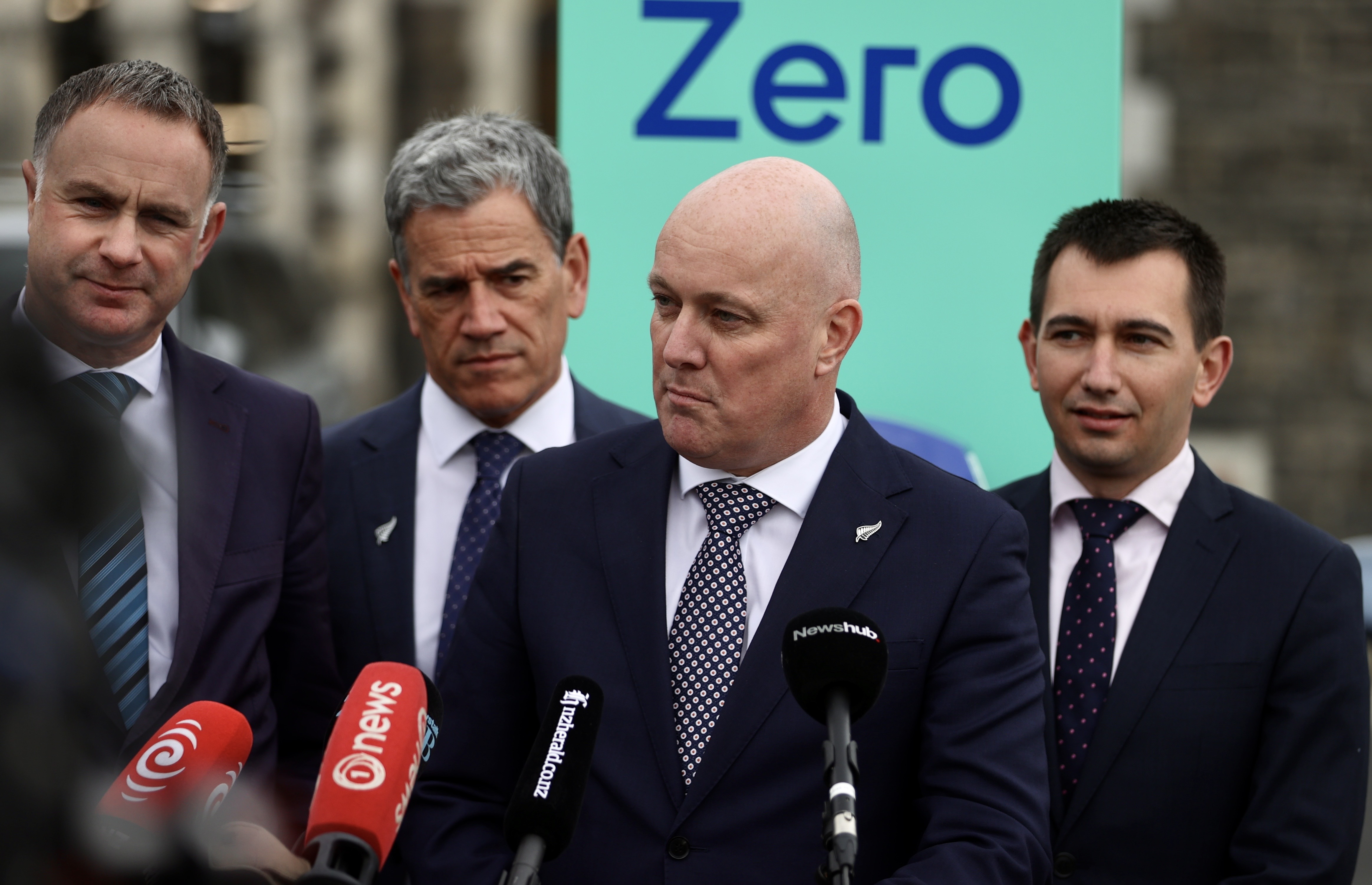 National Party leader Christopher Luxon has promised to build 10,000 new electric vehicle chargers. Photo / George Heard