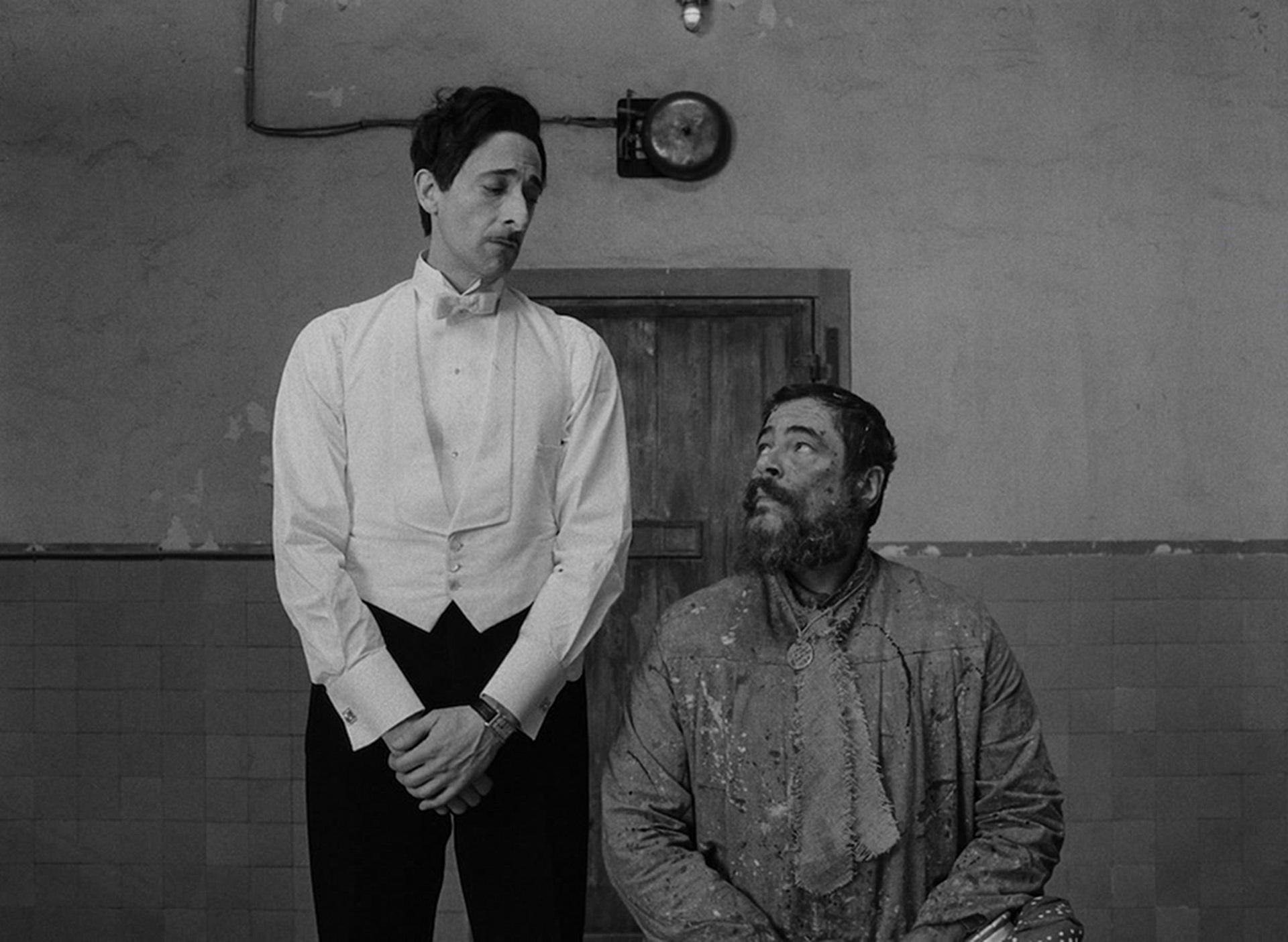 Adrien Brody as Julian Cadazio and Benicio Del Toro as Moses Rosenthaler in The French Dispatch, the film many commentators believe has been snubbed at the Oscars. Photo / Supplied