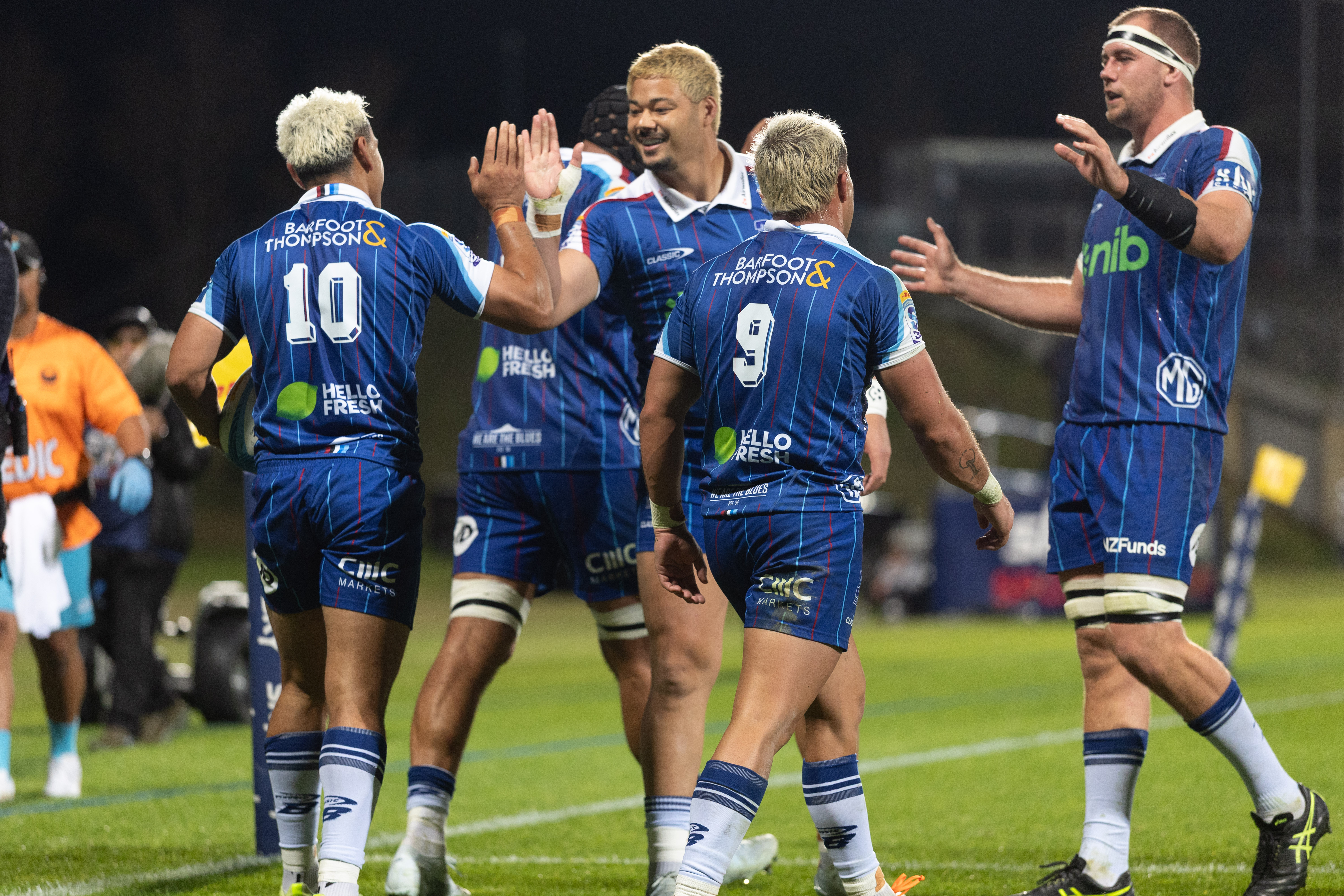 The Blues put in a strong second half to beat Moana Pasifika. Photo / Photosport