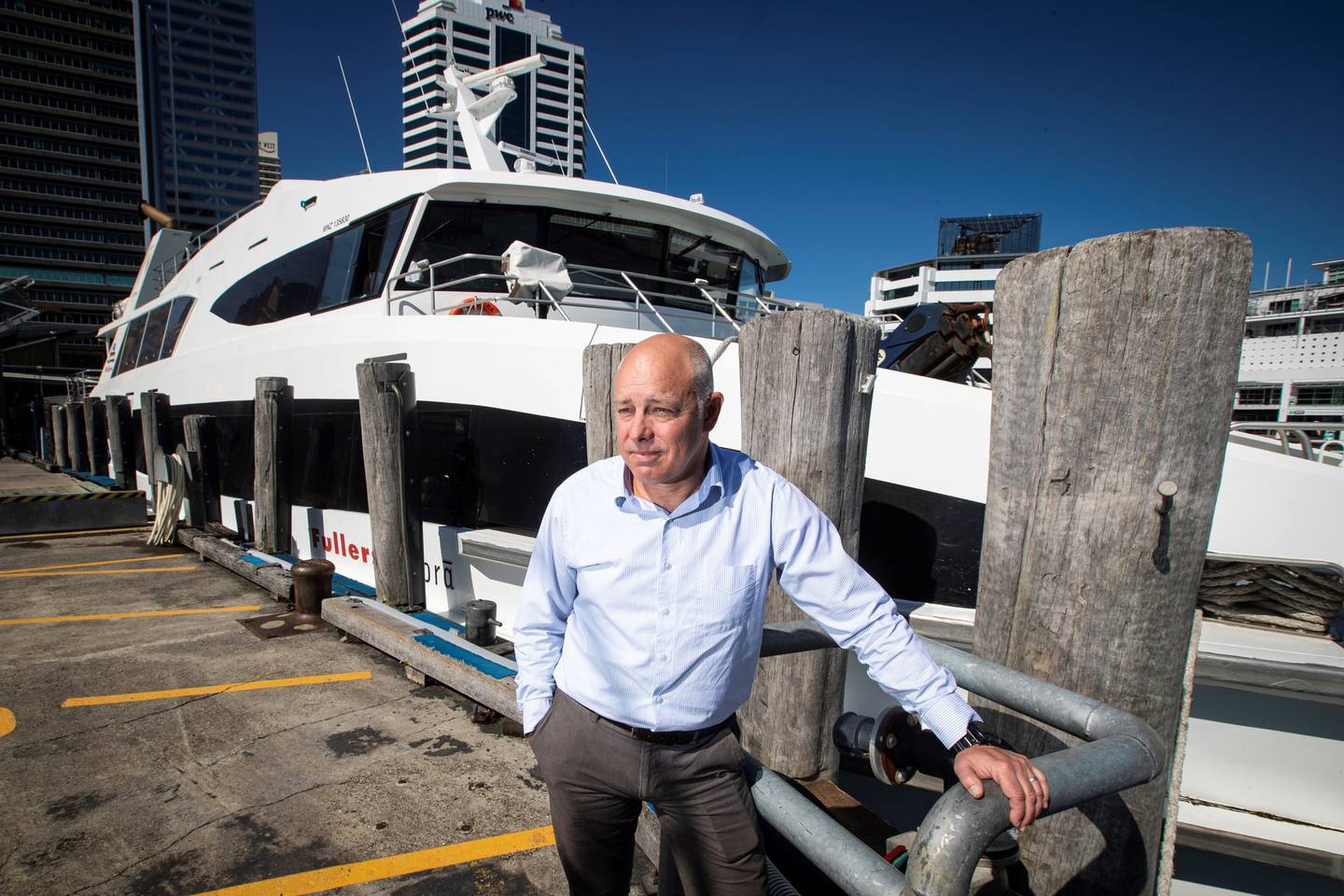 Fullers CEO Mike Horne says the first hydrogen ferries could be running in Auckland in three to four years, and complement the hybrid and fully-electric models being rolled out from next year. Photo / Jason Oxenham