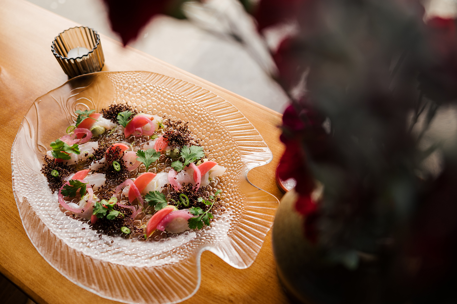 The crudo changes with the seasons at Wellington's Bar Mason. Photo / Supplied