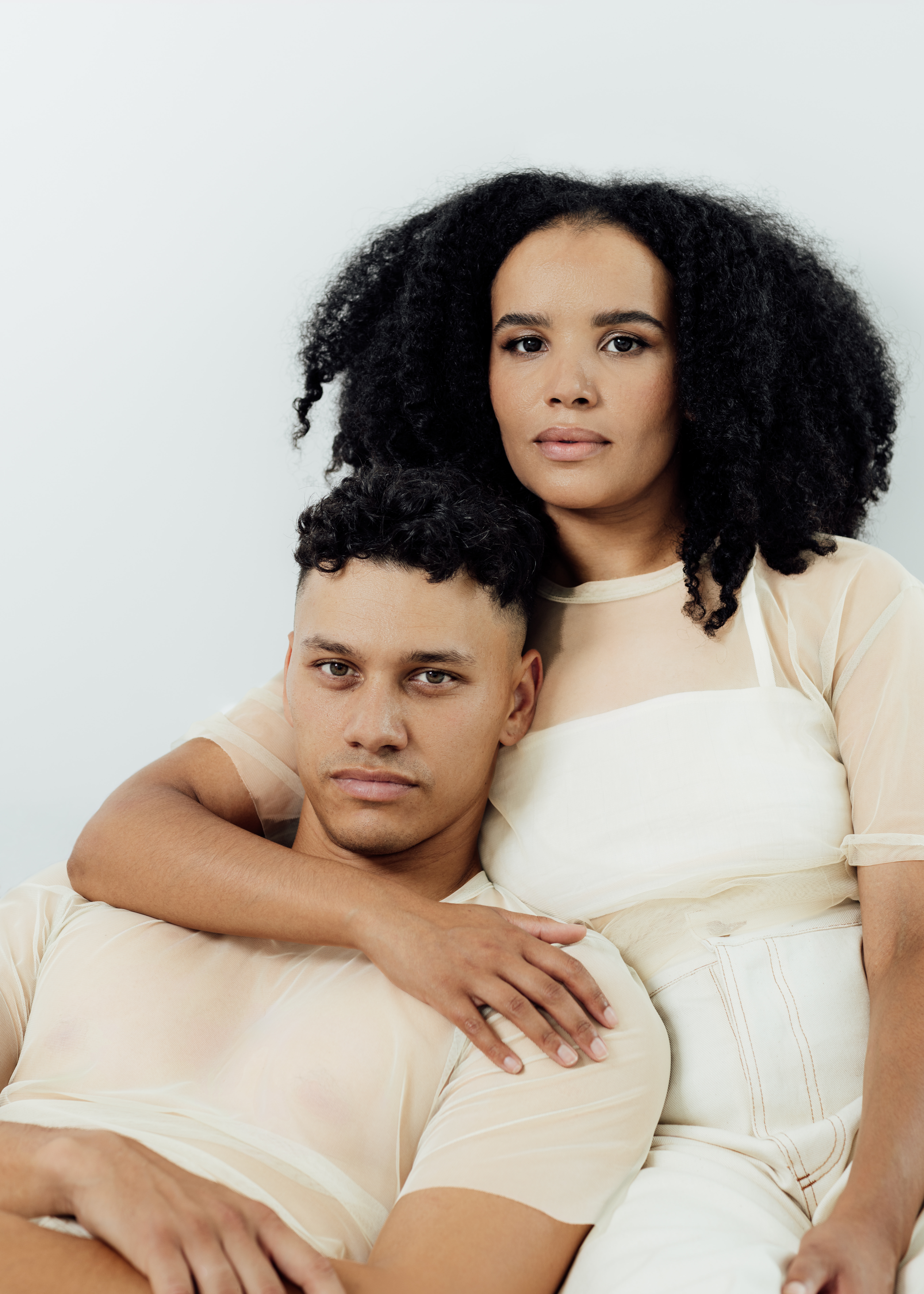 Zoë Robins and Jayden Daniels in the Auckland Theatre Company production of The Effect, by British playwright Lucy Prebble (Succession, I Hate Suzie).