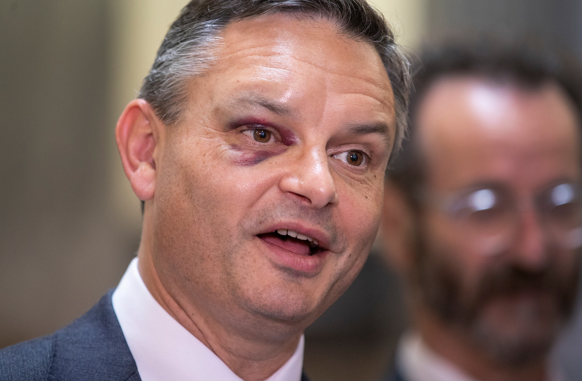 James Shaw was once assaulted outside the entrance to Wellington Botanic Gardens. Photo / Mark Mitchell