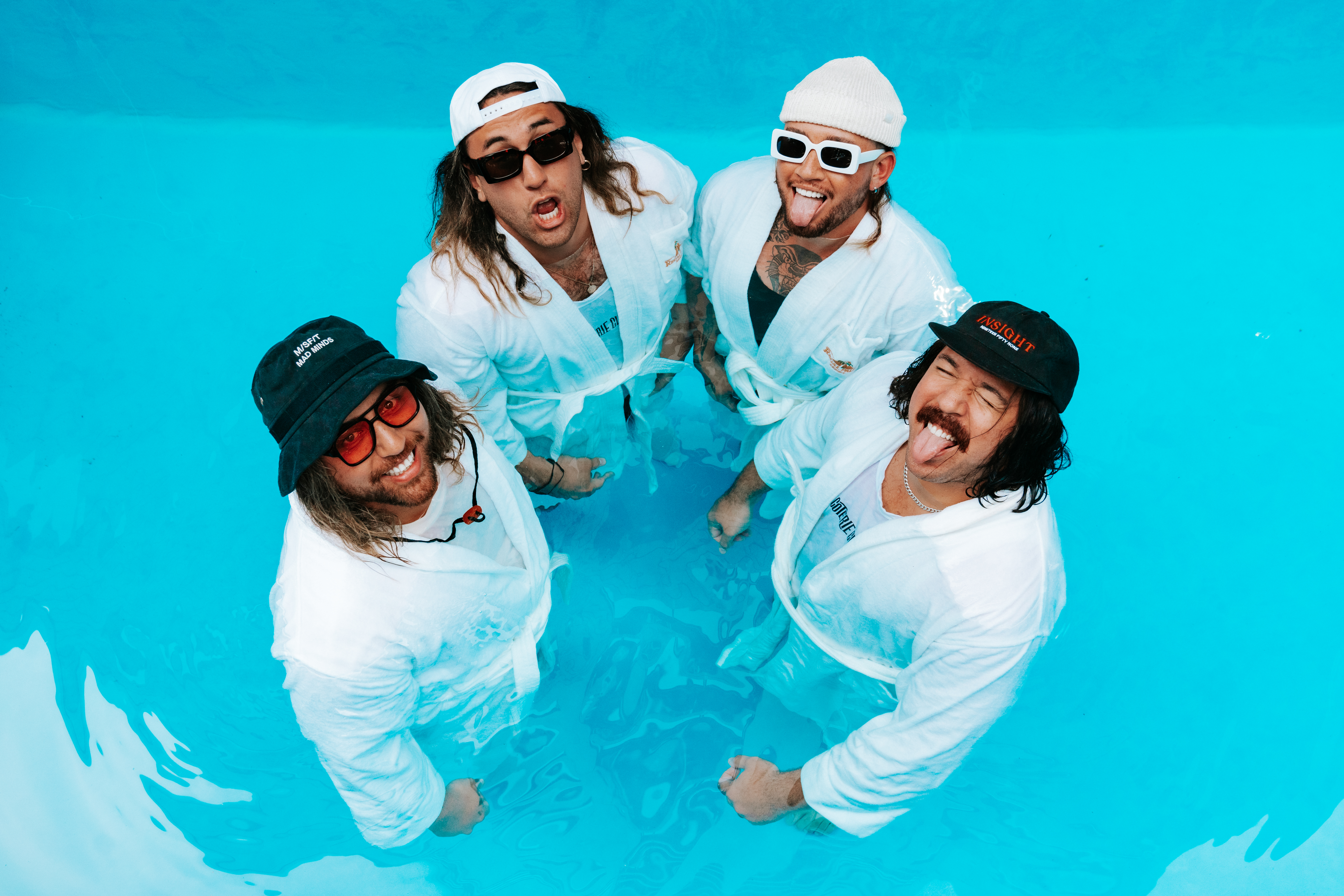 The four Fisher brothers were born in New Zealand and raised in Perth, Australia.