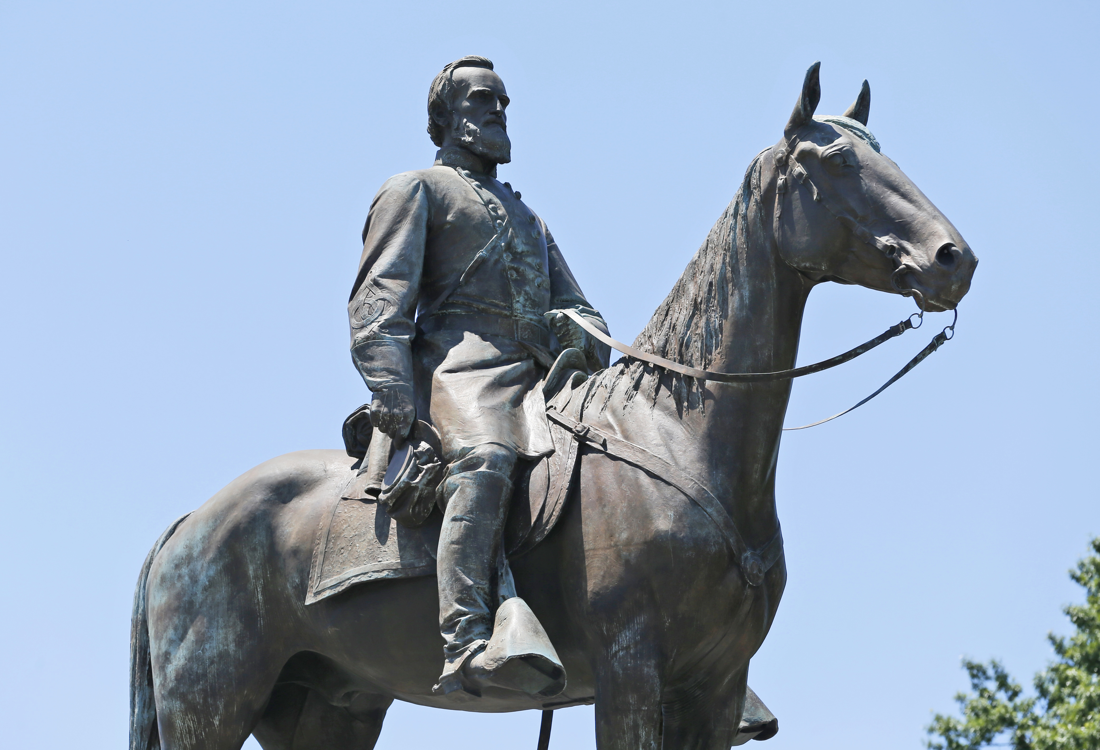 Statue of Confederate General Stonewall Jackson on Monument Avenue in Richmond, Virginia. Photo / AP