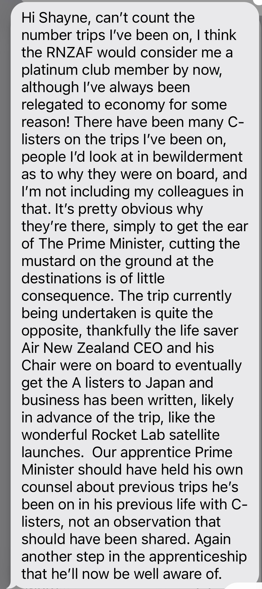 One Good Text with Barry Soper.