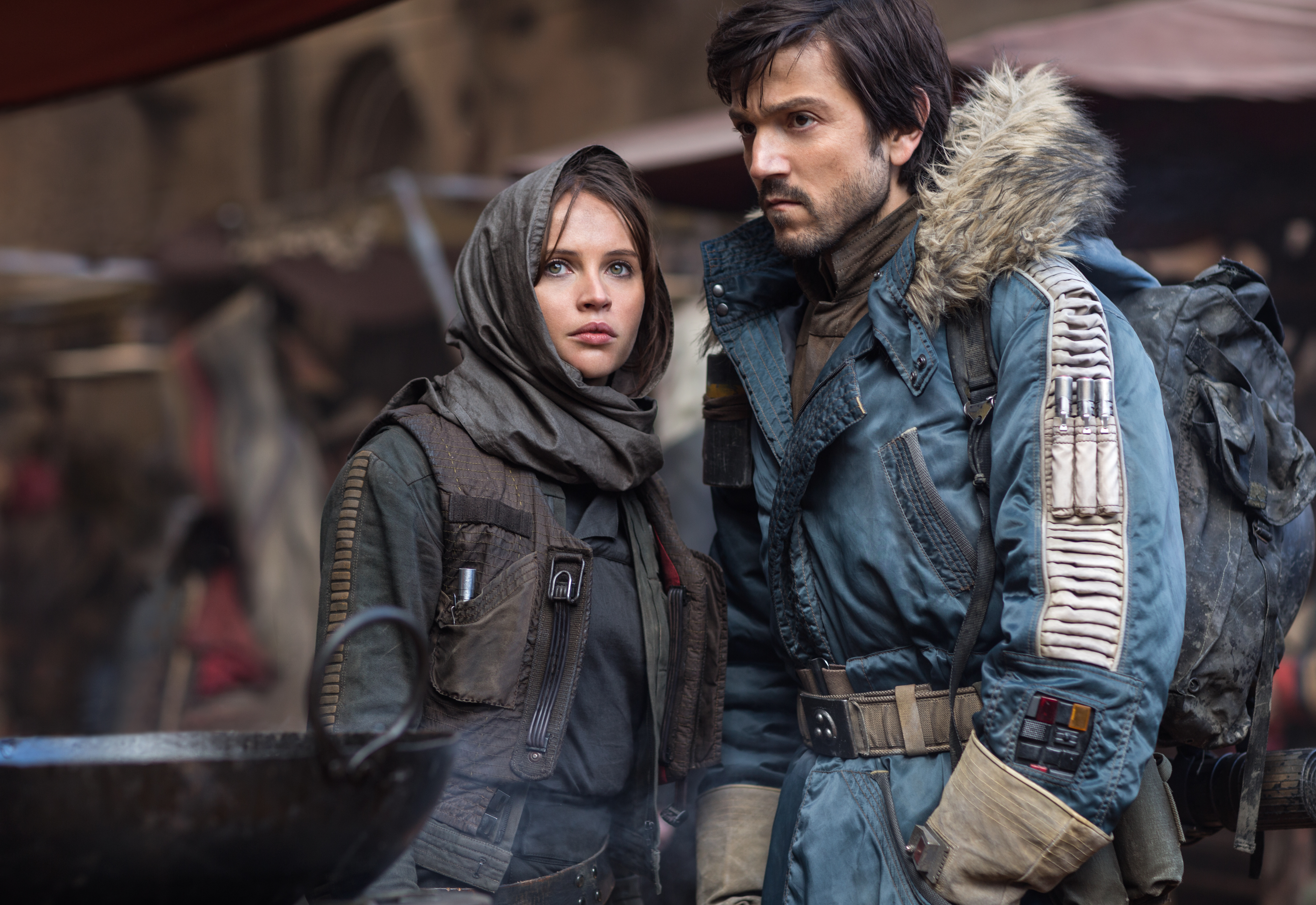 Felicity Jones and Diego Luna star in Rogue One: A Star Wars story