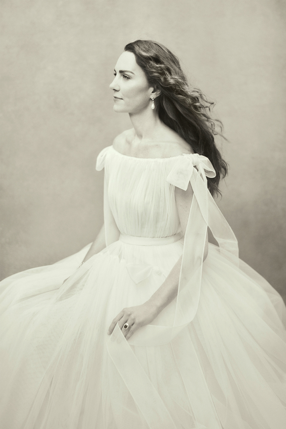 The Queen and the Duchess were a similar age when the photographs were taken. Photo by Paolo Roversi/Handout/Kensington Palace via Getty Images.