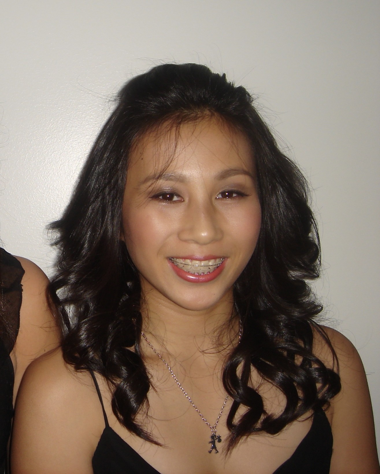 Courtney Joe at 15 with her Karen Walker Runway Girl pendant.