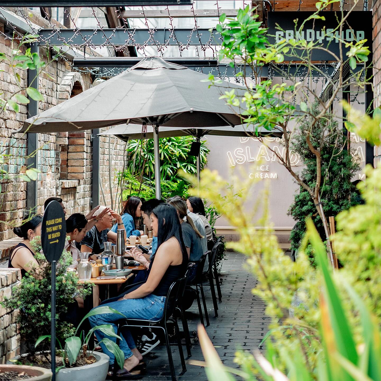 Outside in the laneway at The Candy Shop. Photo / Instagram @Candyshopnz