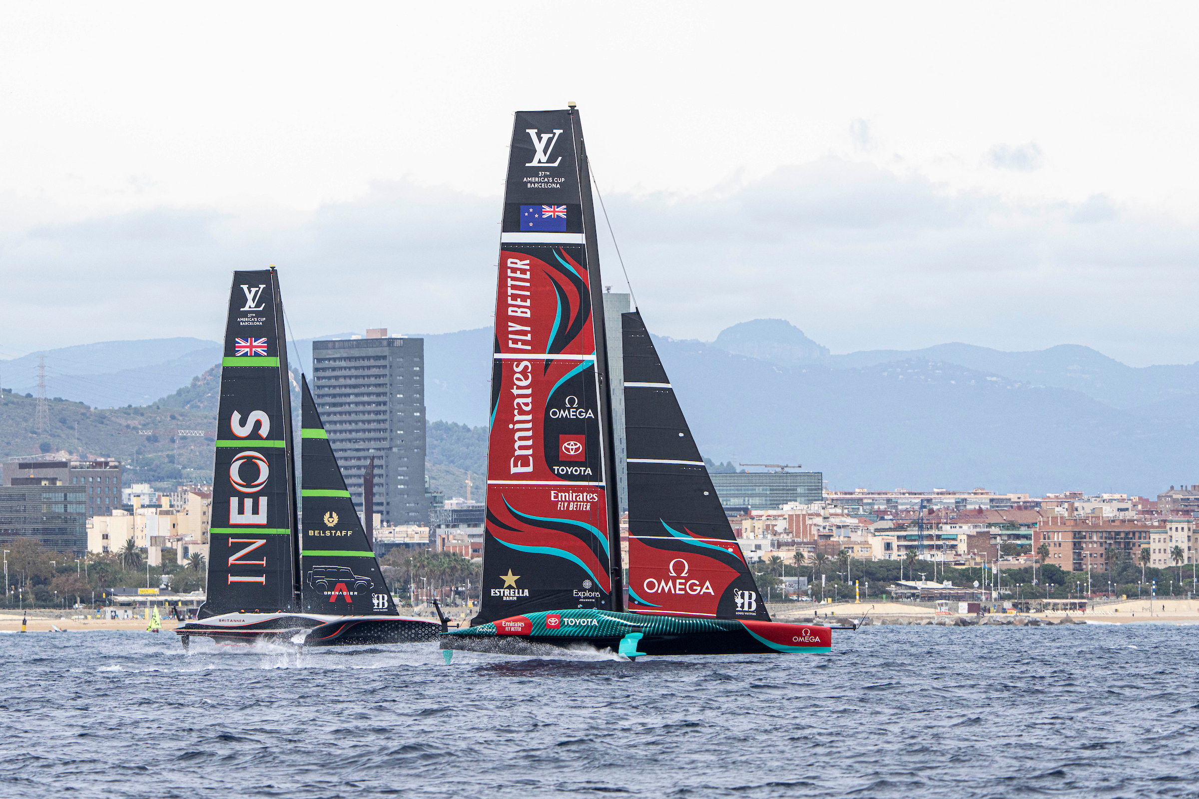 Emirates Team New Zealand took a 6-2 lead in the Cup match. Photo / Ian Roman, America's Cup