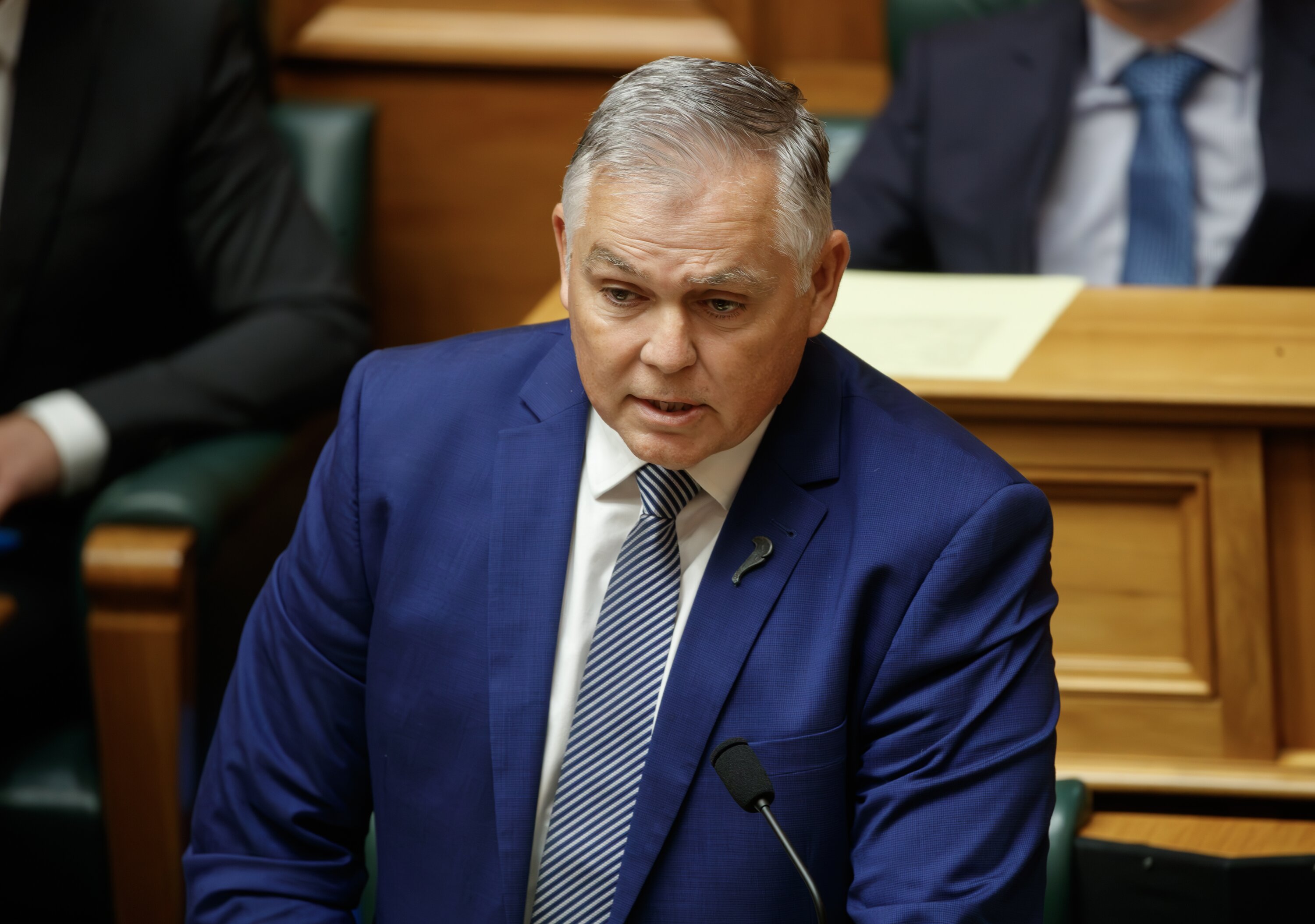 Police Minister Mark Mitchell is quick to point out where inflation is trending. Photo / Mark Mitchell