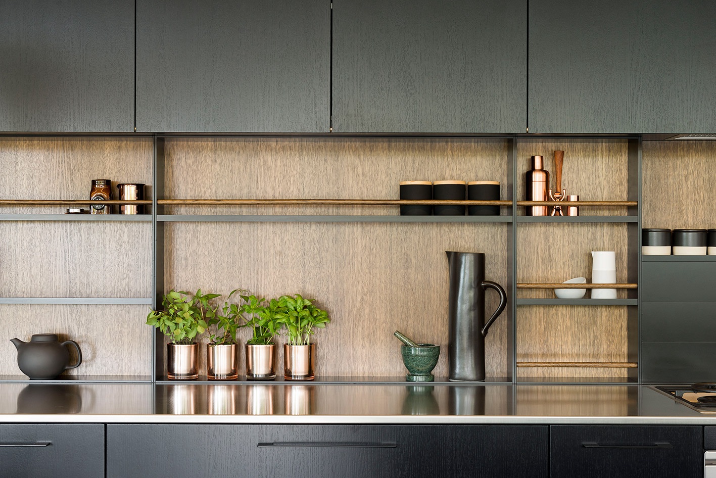 Leanne Moore shares stylish and practical tips for an organised home. Photo / Cave Bureau