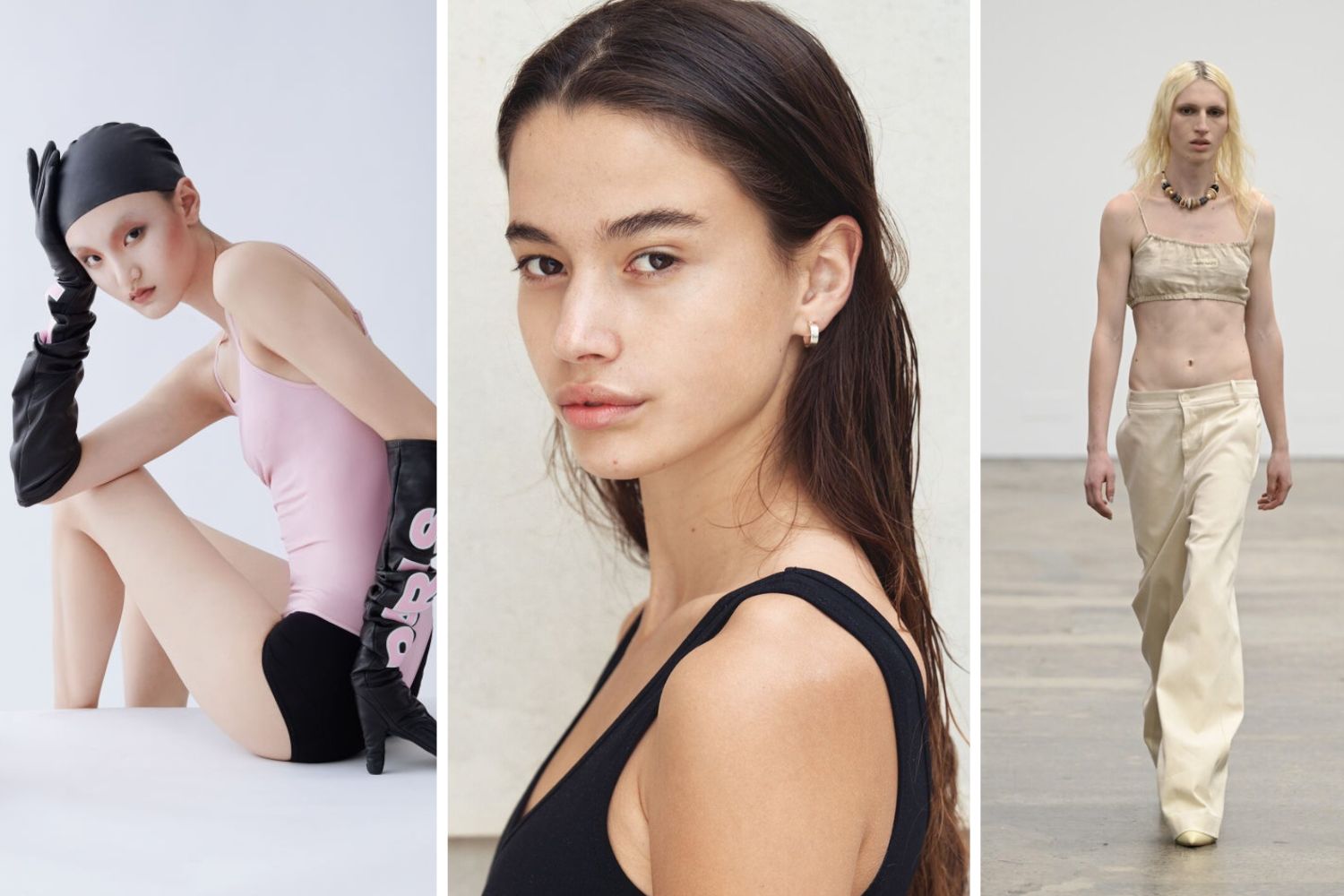 Left to right: Congyu Xu, Ruby Honore and Milo Nelson. Photos / 62 Management