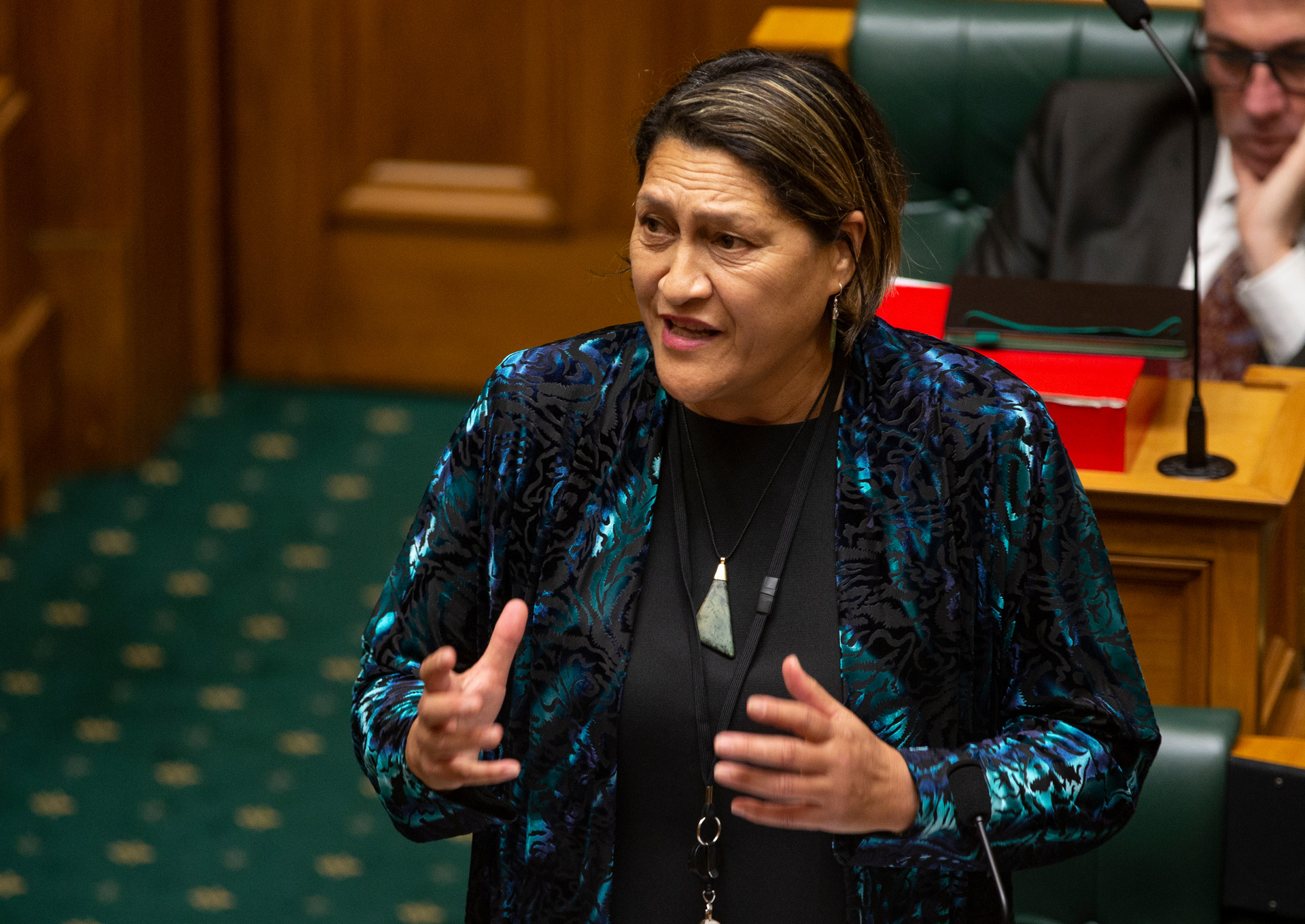Meka Whaitiri speaking in Parliament in 2018, shortly after being suspended as a minister. Photo / Mark Mitchell