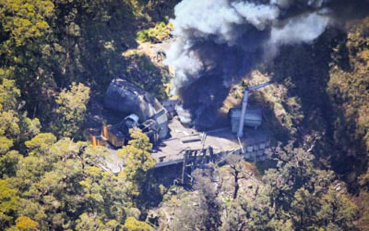 The Pike River mine after the 2010 disaster.