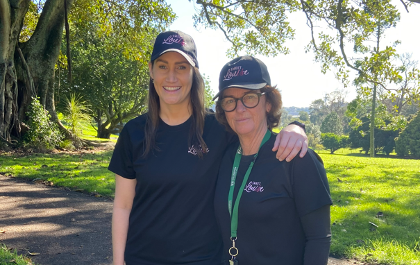 Tomasel and Dame Susan Devoy. Photo / Supplied