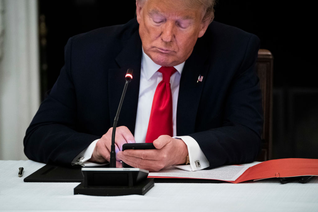 Donald Trump has shifted from signing an order for TikTok's sale or ban while president to a defender of the app. Photo / Getty Images