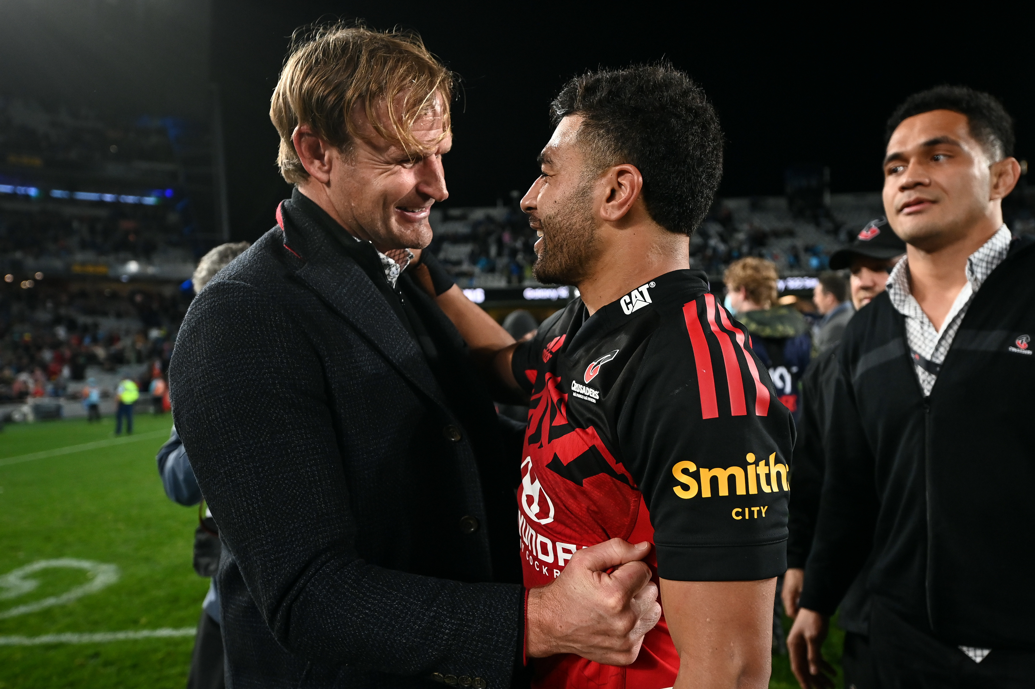 Scott Robertson may lean on his relationship with Richie Mo'unga to bring him home. Photo / Photosport