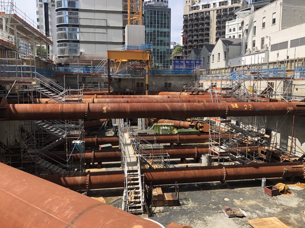Below-ground site works at Seascape. Photo/Shundi