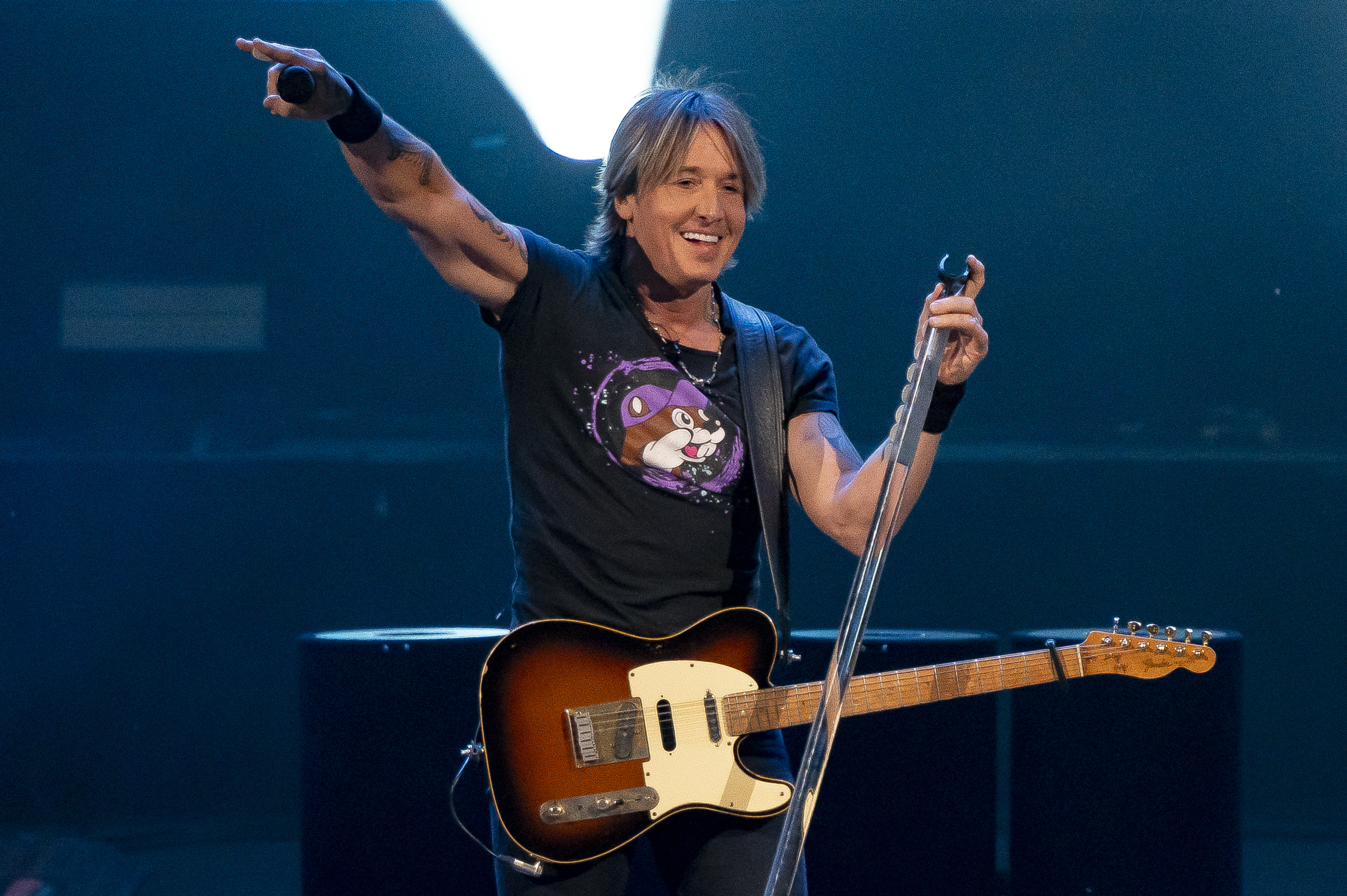 Keith Urban st first refused to talk to an interviewer about wife Nicole Kidman. Photo / Getty Images