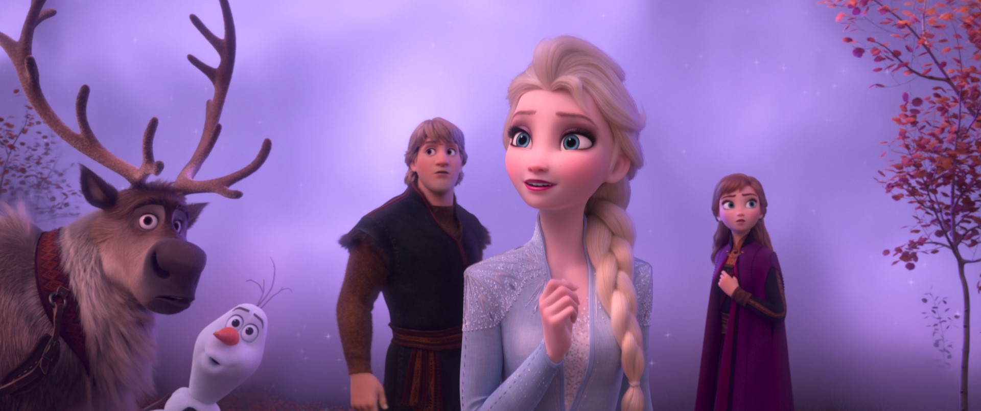 Frozen 2, Elsa, Anna, Kristoff, Olaf and Sven journey far beyond the gates of Arendelle in search of answers.