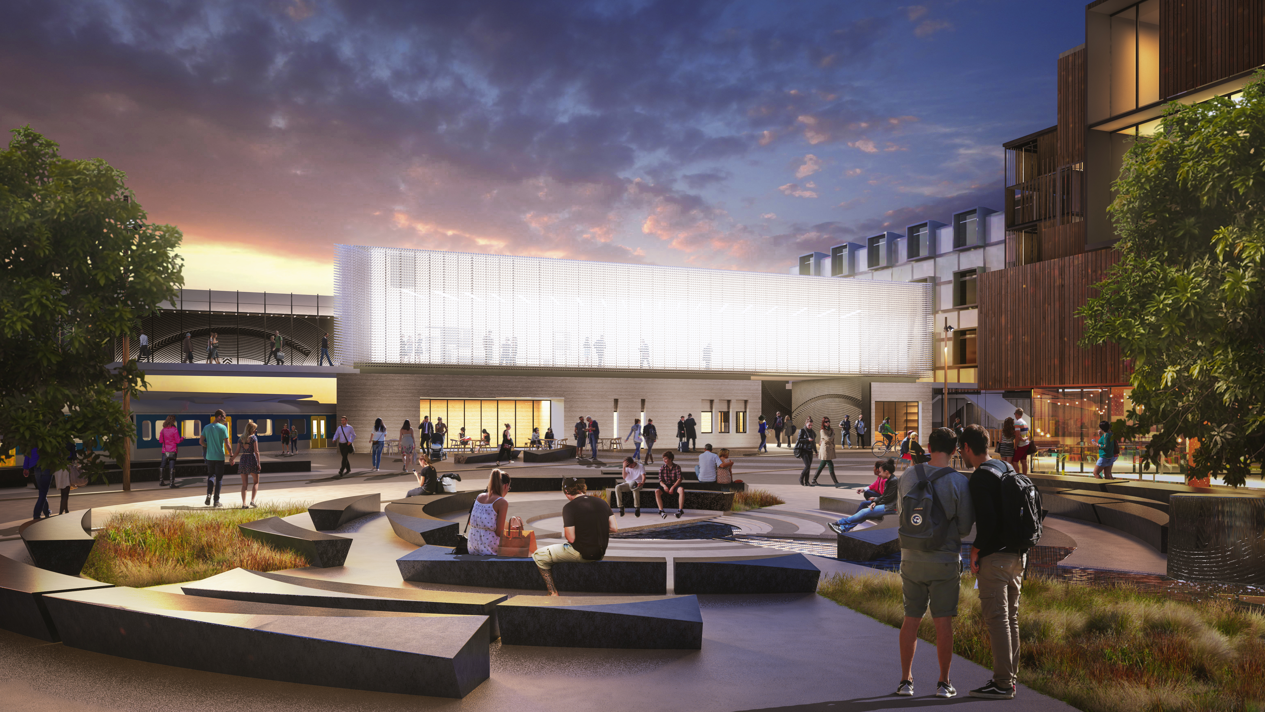 The cultural design will extend from the Mt Eden station forecourt through the station. Photo / Supplied