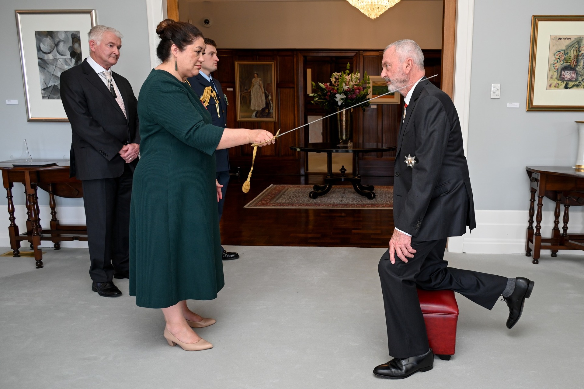 Sam Neill was awarded a knighthood in recognition of his
