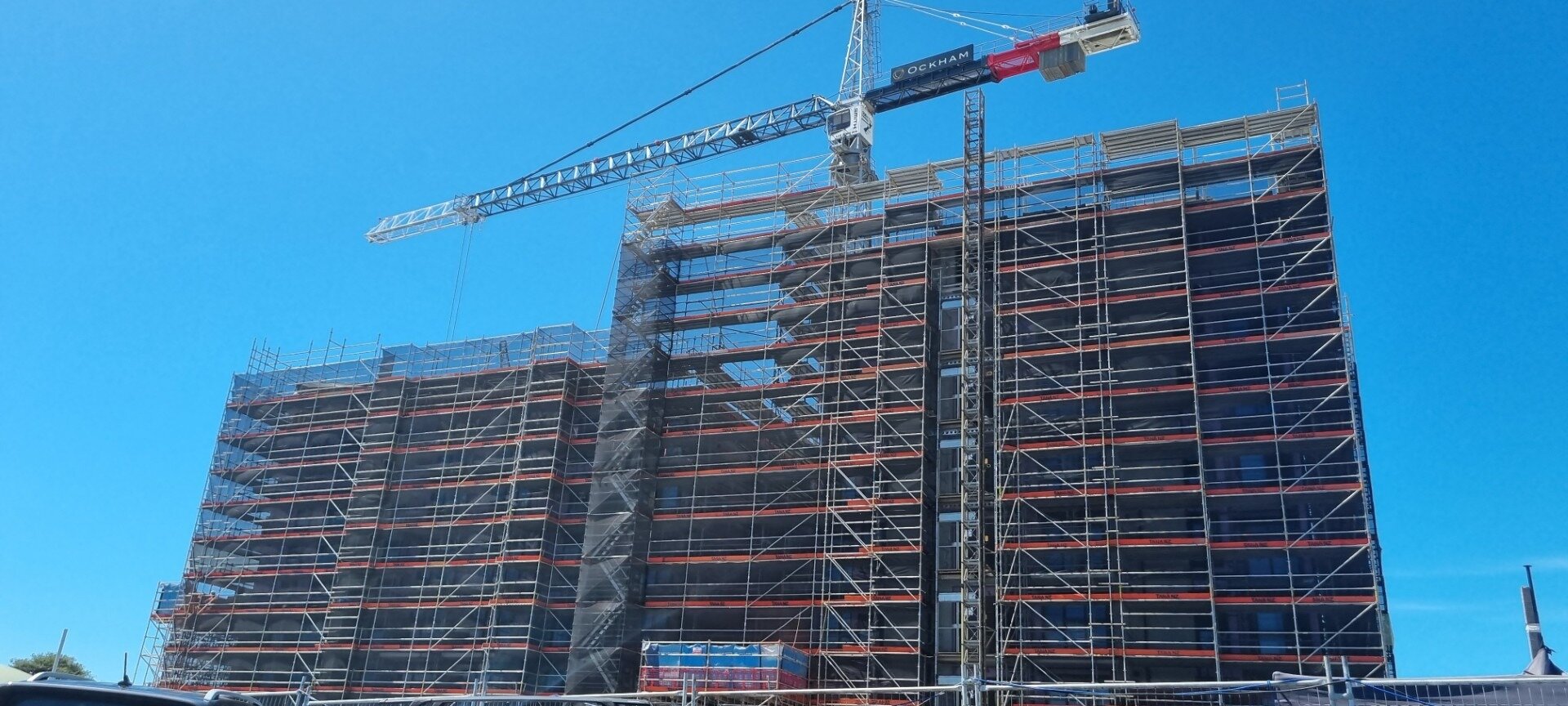 Toi, new apartments in Owairaka Mt Albert by Marutūāhu-Ockham, pictured in February. Photo / Ockham Residential
