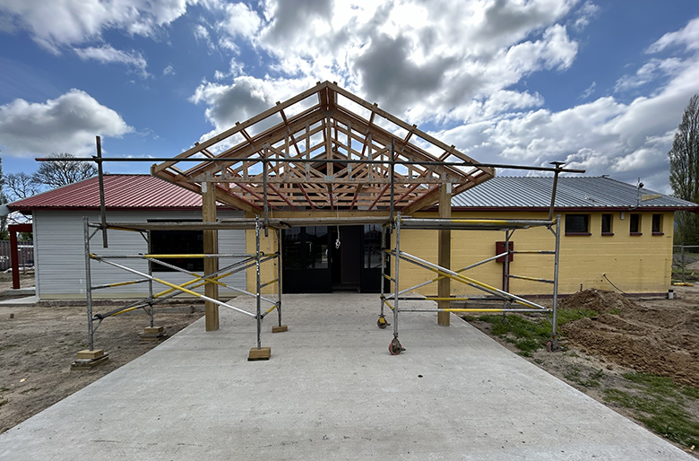 Extensive work is under way at Rangitahi Marae in Murupara to upgrade its wharekai (dining hall).