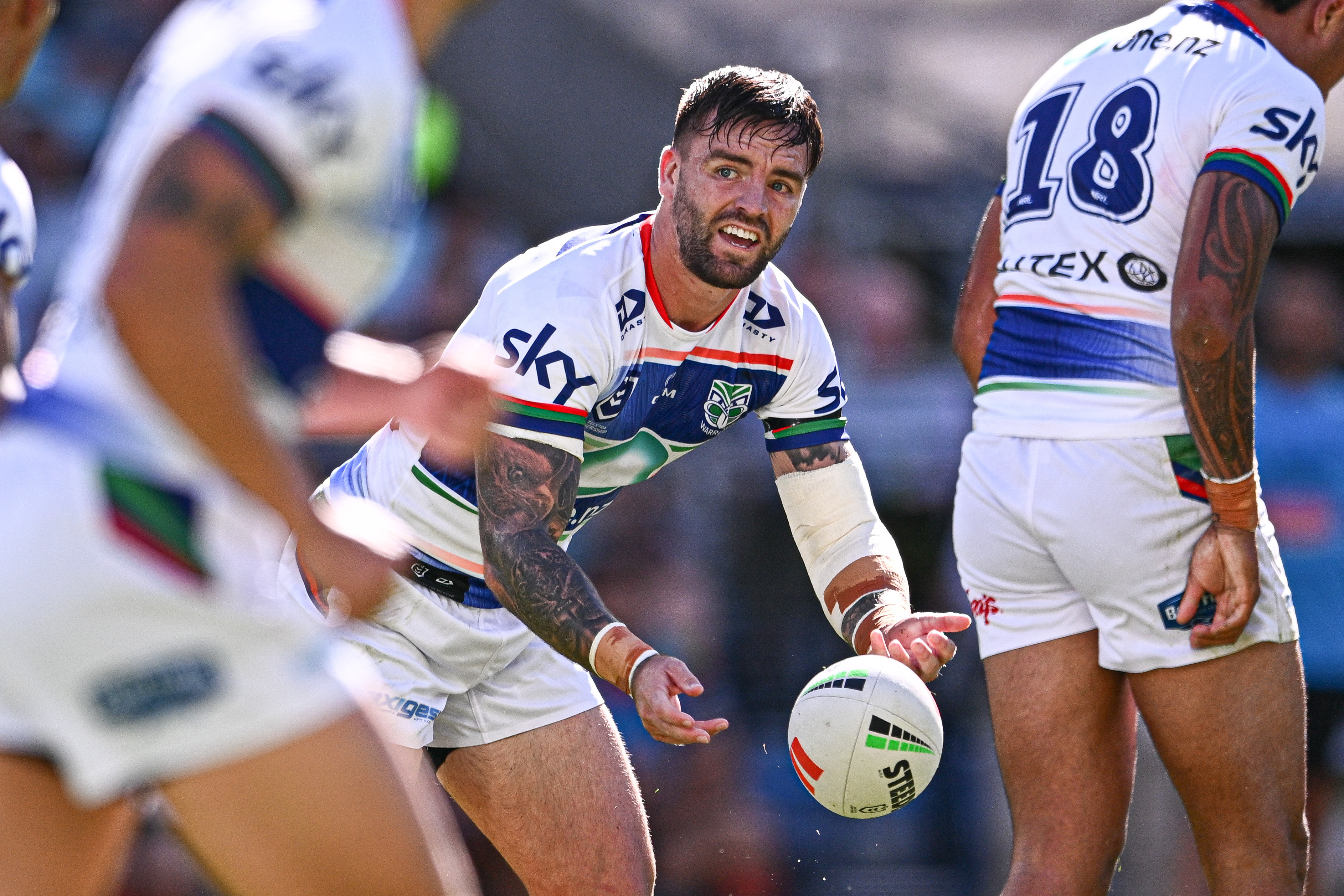Wayde Egan against the Rabbitohs. Photo / Photosport