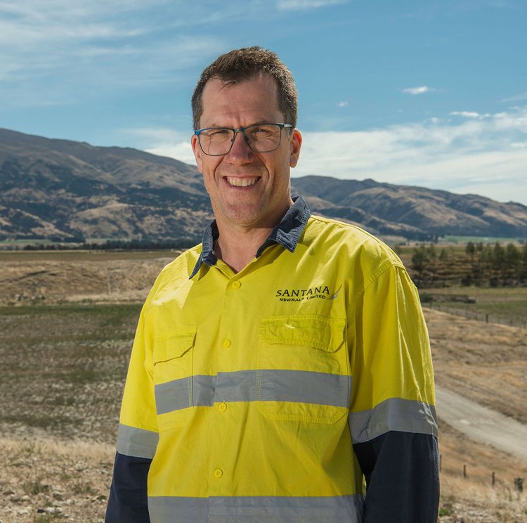 Damian Spring, executive director and CEO of Santana Minerals. Photo / Santana Minerals