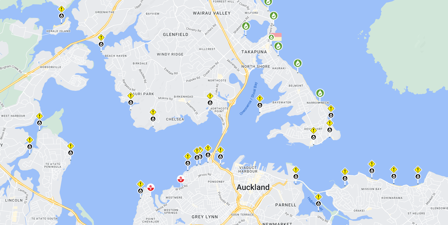 24 beaches across Auckland are closed due to the ongoing wastewater overflows. Photo / Safeswim