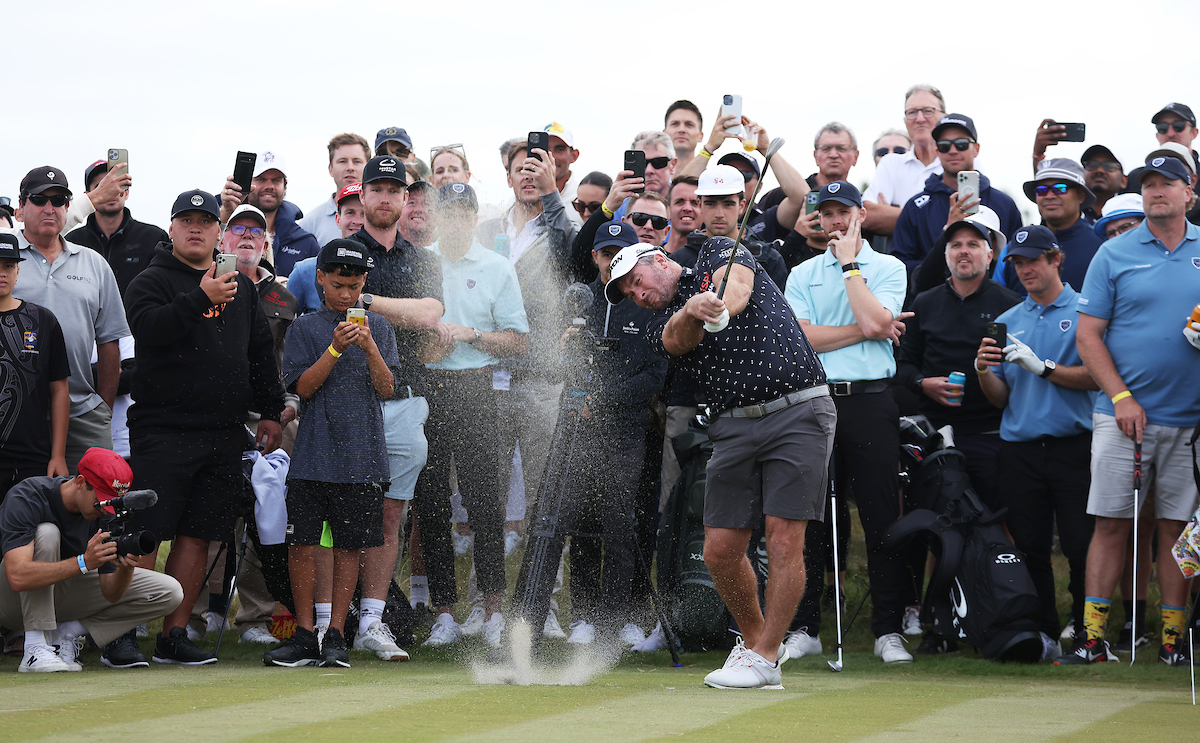 Ryan Fox during the Chasing the Fox golf event at Royal Auckland and Grange Golf Club. Photosport