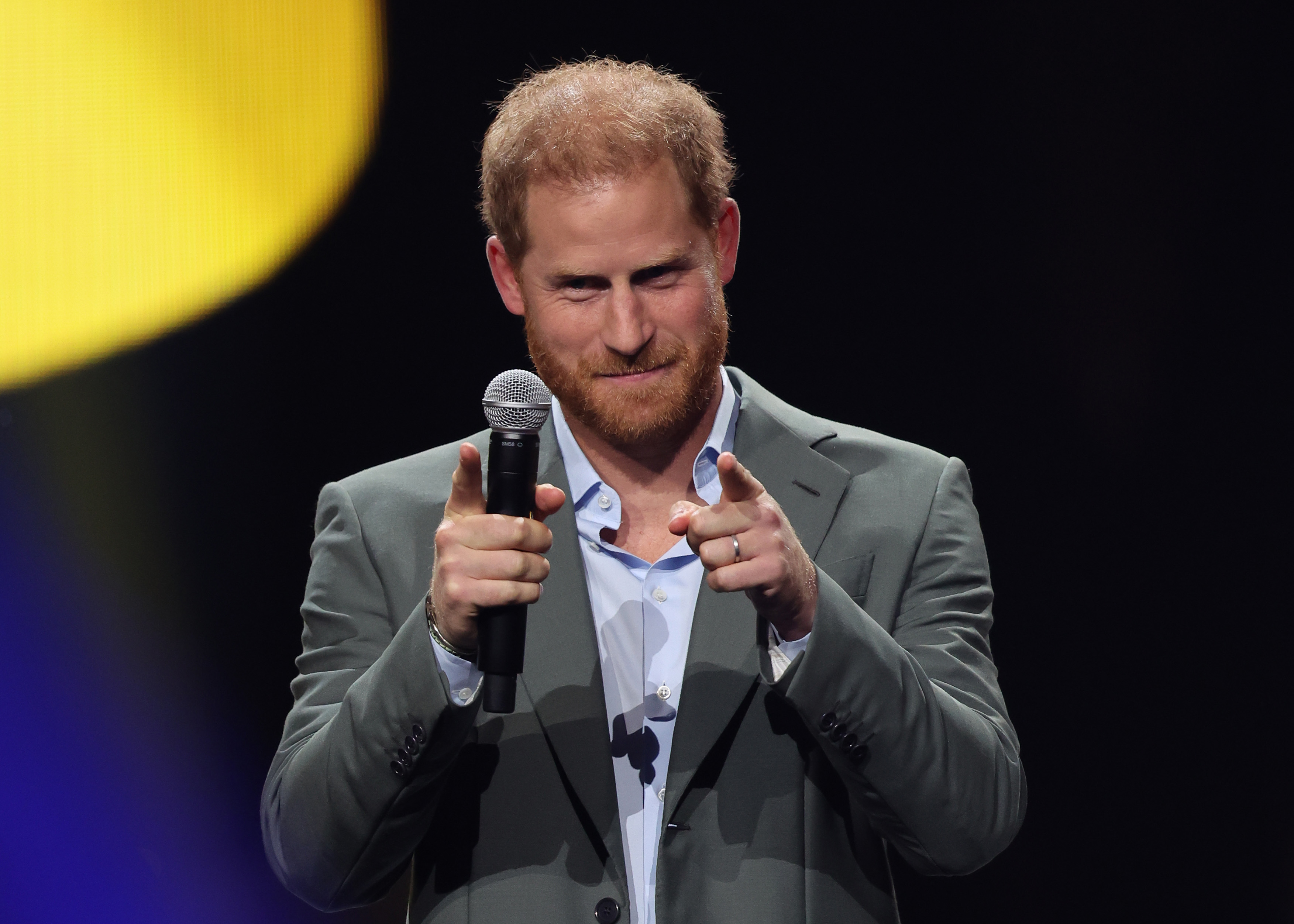 Prince Harry, Duke of Sussex onstage during the opening ceremony of the Invictus Games Düsseldorf 2023 on September 09, 2023 in Düsseldorf, Germany. Photo / Getty Images