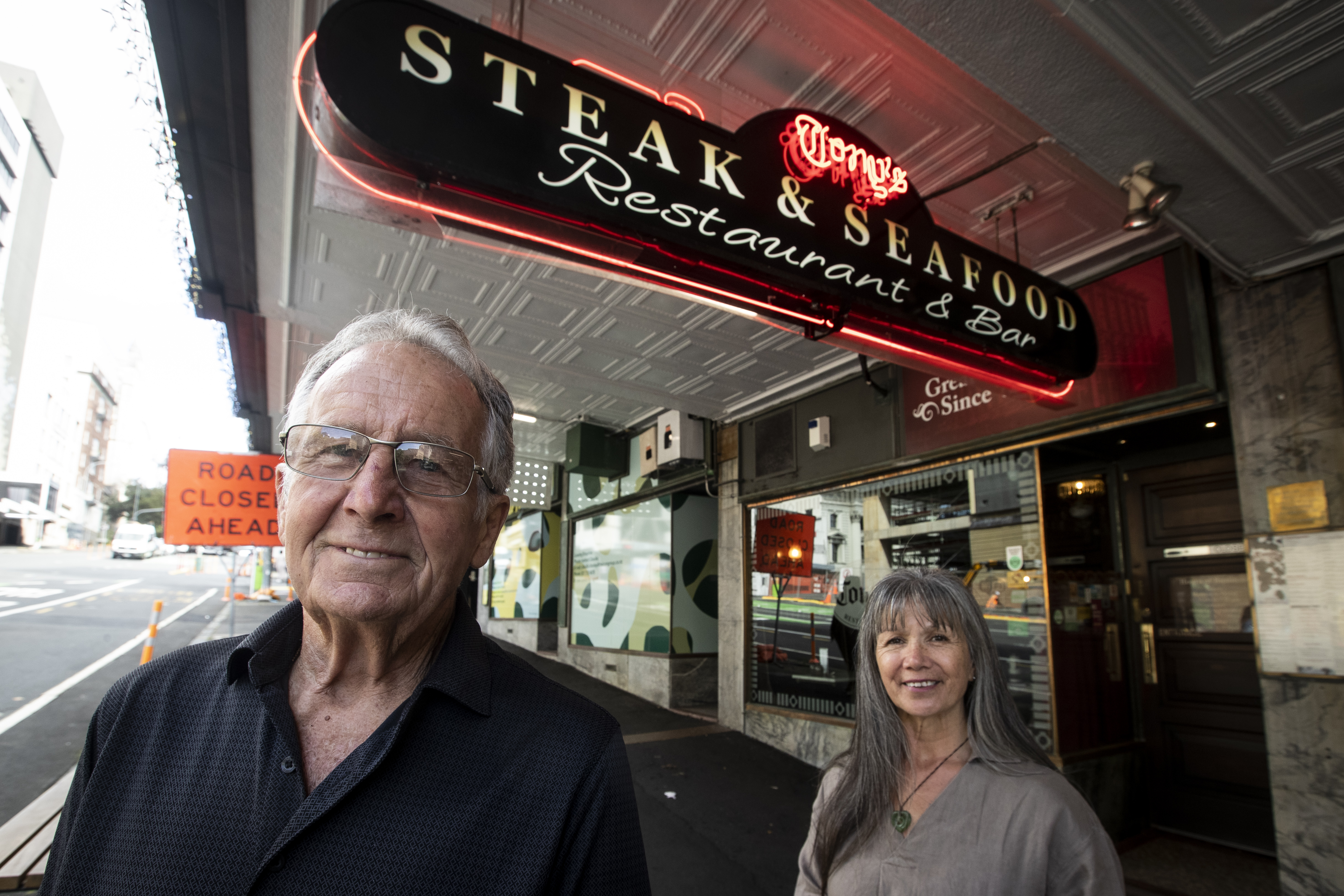 Tony's owner Kenn Henderson and restaurant manager Donna Moody. Photo / Jason Oxenham