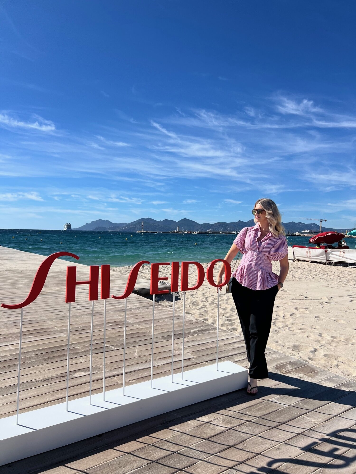 Viva Beauty Editor Ashleigh Cometti in Cannes for the Shiseido Beauty Innovation Summit 2025.
Photo / Supplied