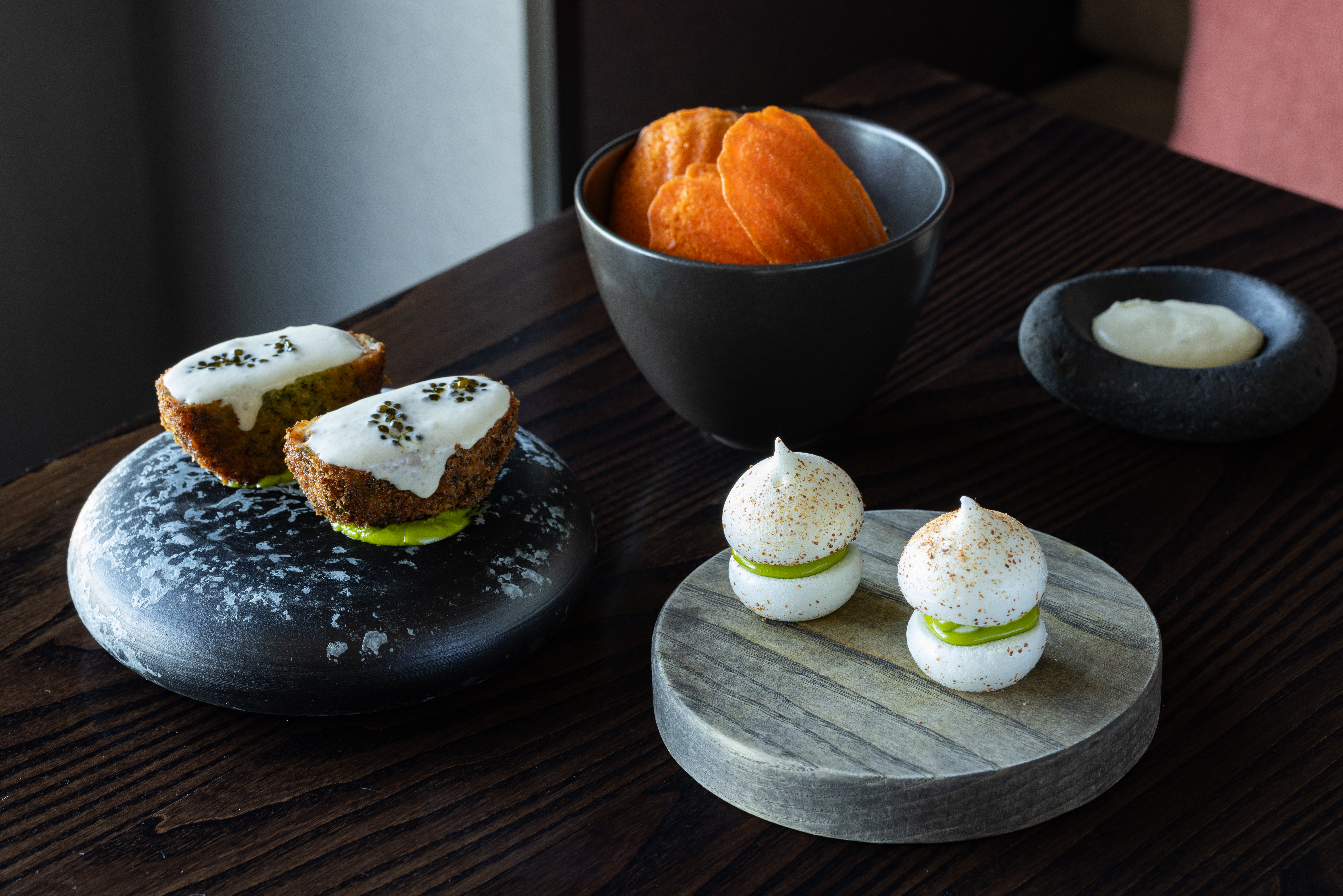 The 'incredible' snacks on the menu at Sidart in Ponsonby. Photo / Babiche Martens