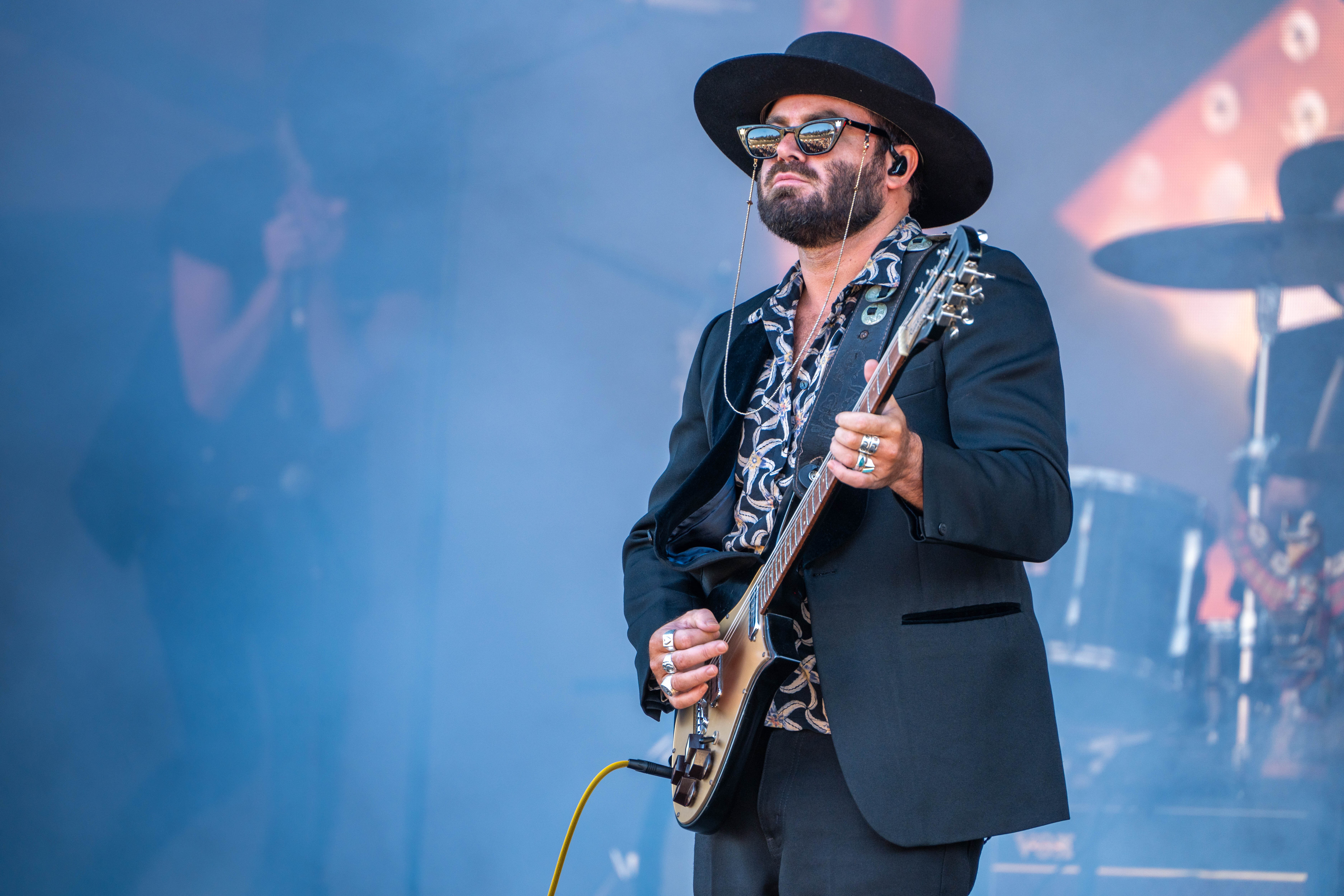 Dope Lemon's Angus Stone rocks out at Laneway. Photo / Carson Bluck